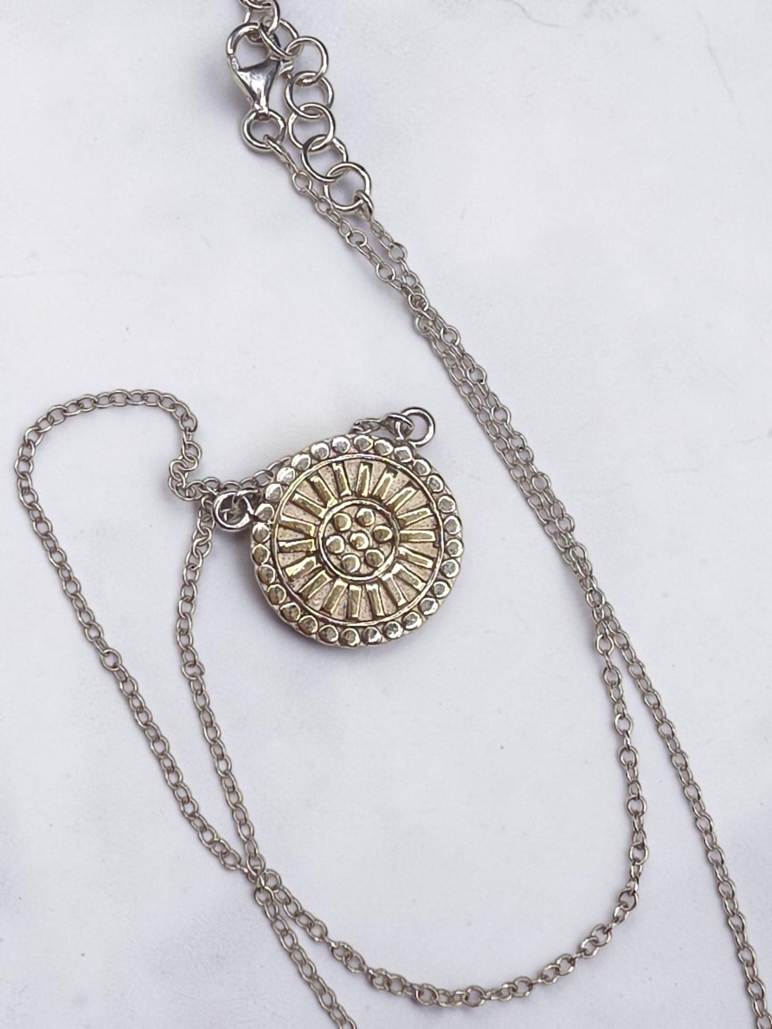 Sterling Silver Medallion Necklace