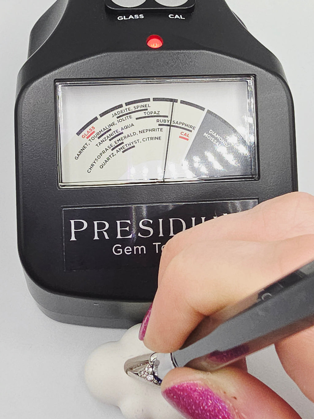 RJW Solid 10K White Gold Ring with Blue Sapphire & White Topaz - Size 6.5