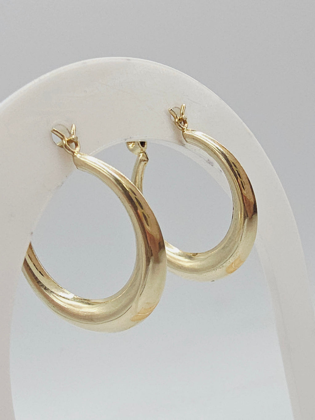 Solid 14K Yellow Gold Hoop Earrings