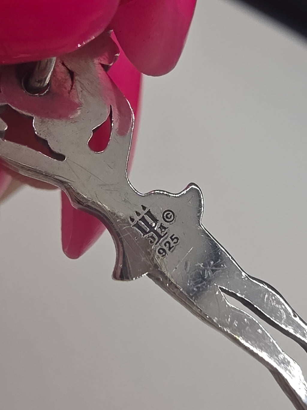 Retired James Avery Pom Pom Cheerleader 925 Sterling Silver Charm Pendant