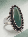 925 Sterling Silver Southwest Style Turquoise Ring - Size 7