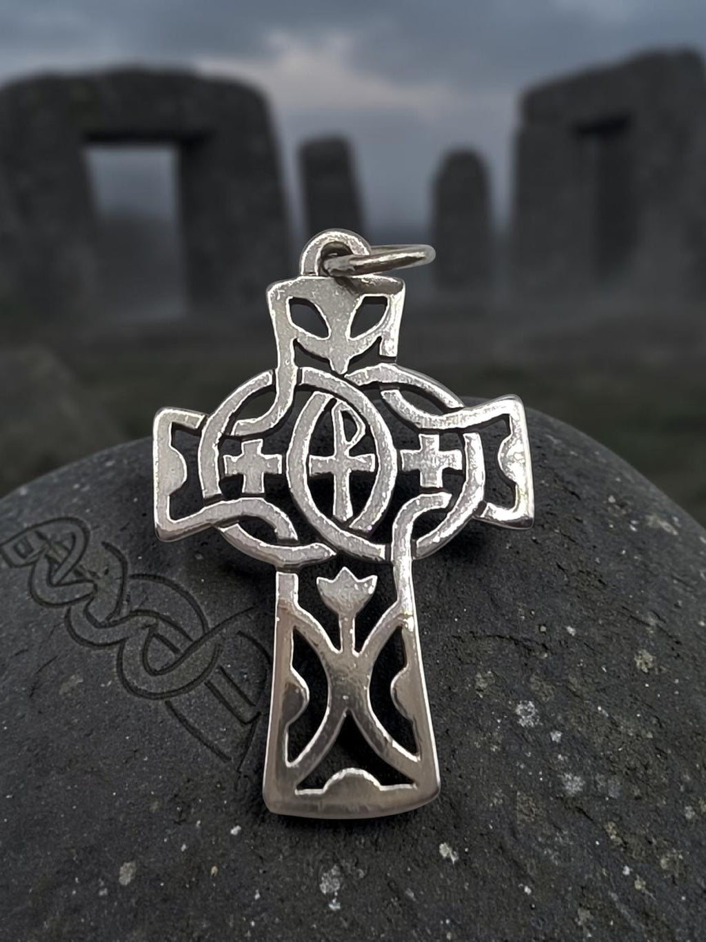 RETIRED James Avery Unity Cross Sterling Silver Holy Trinity Charm Pendant