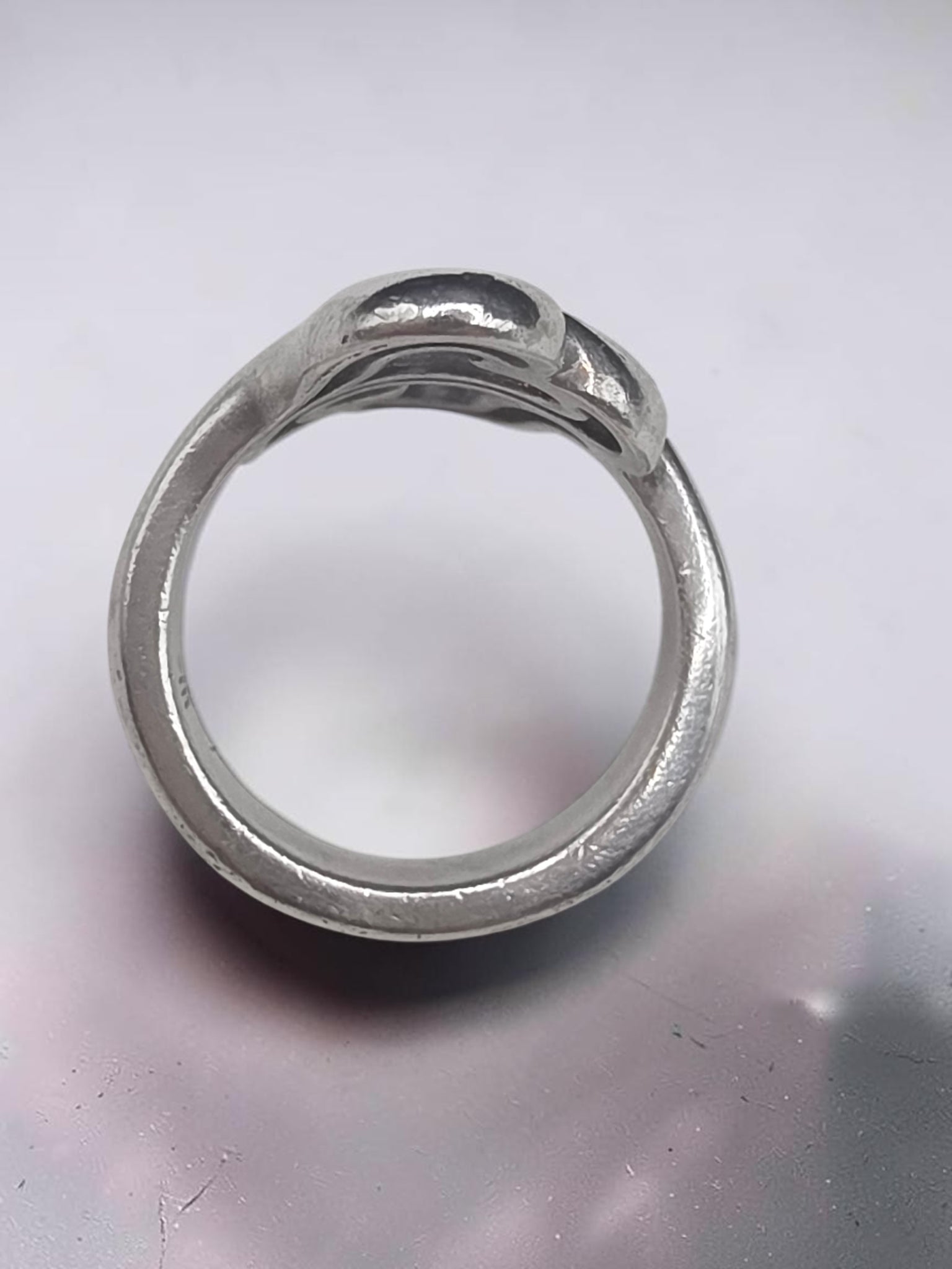James Avery Sterling Silver Heart to Heart Open Double Heart Ring - Size 5