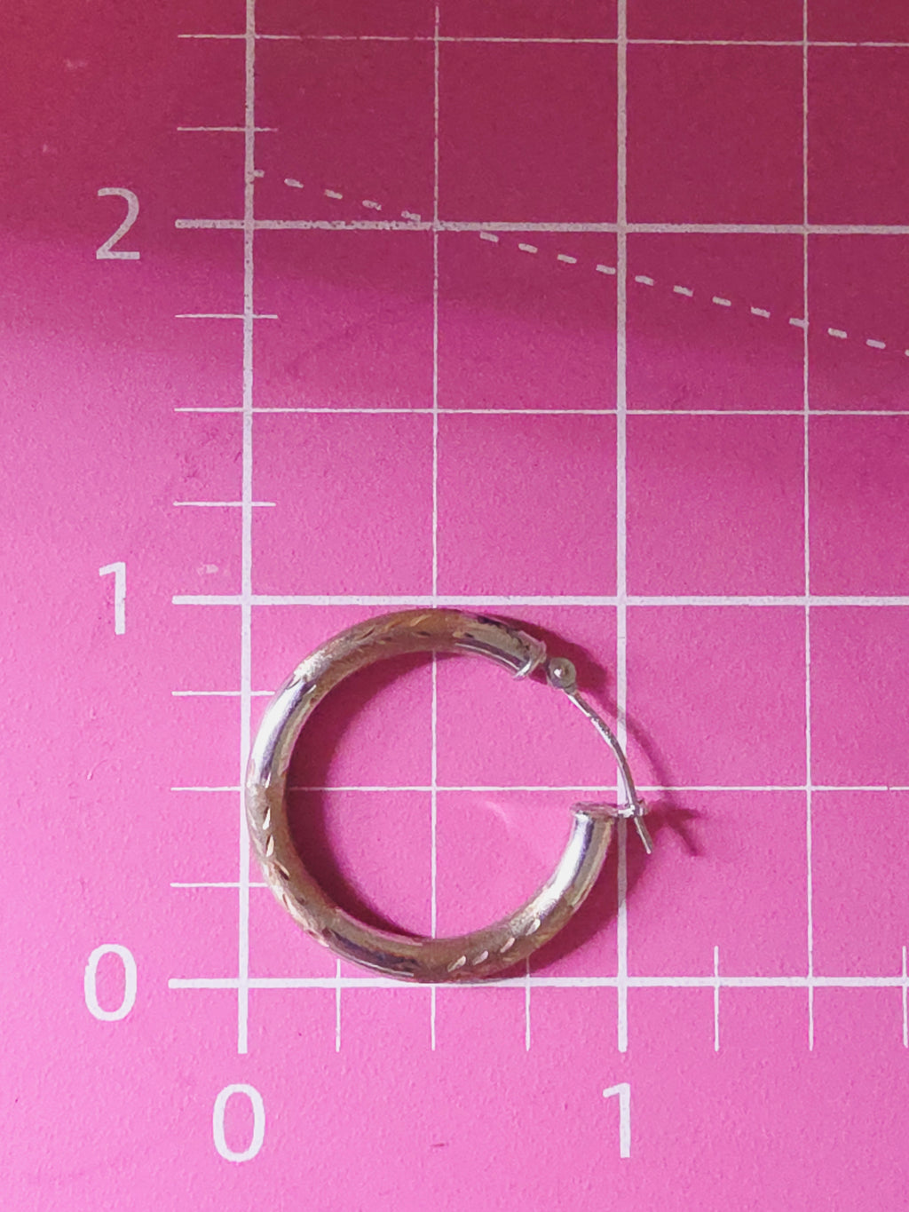 Solid 10K Two-Tone Yellow & White Gold Textured Hoop Earrings