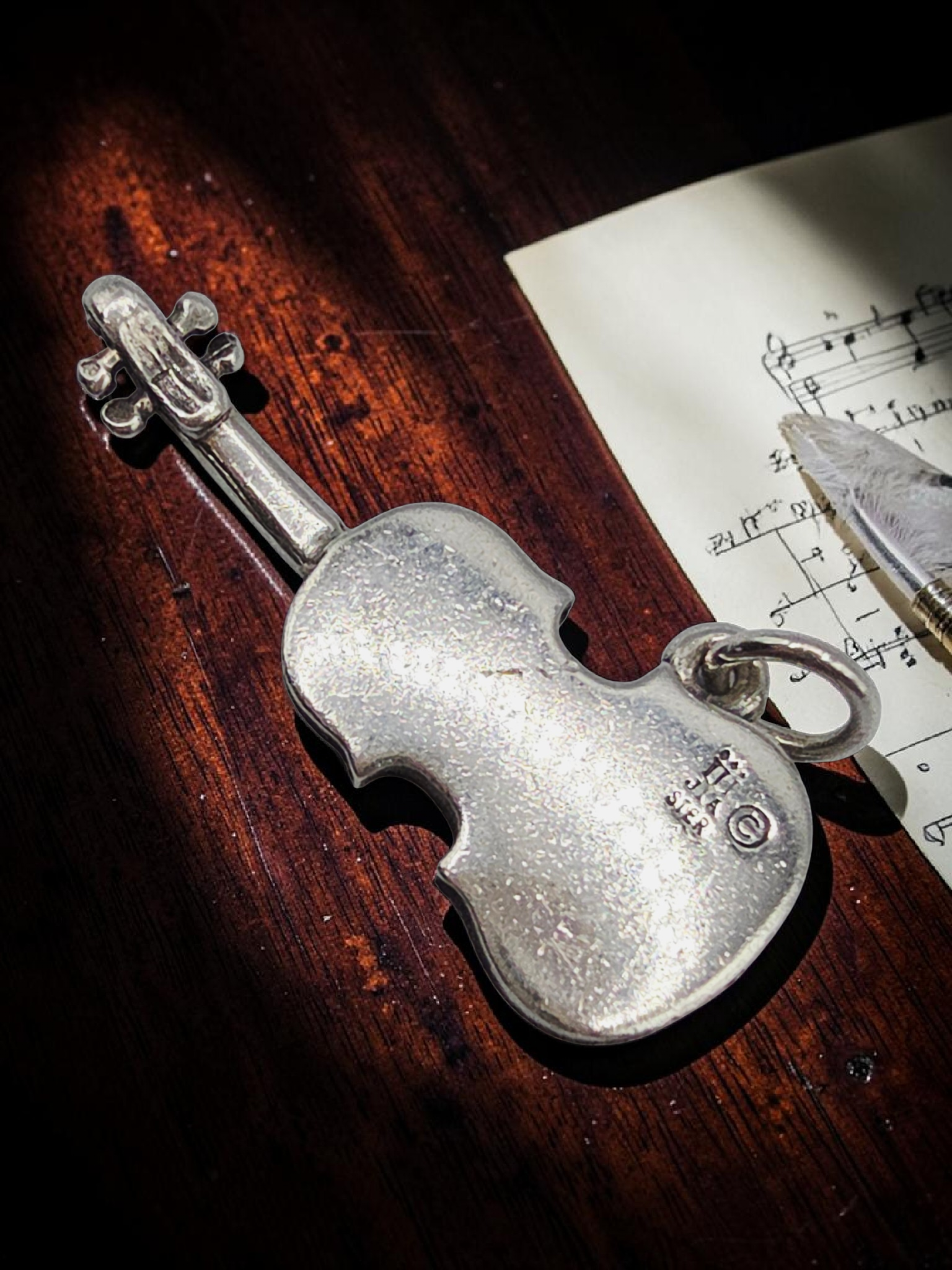 James Avery Violin Music Instrument Charm Pendant - RETIRED