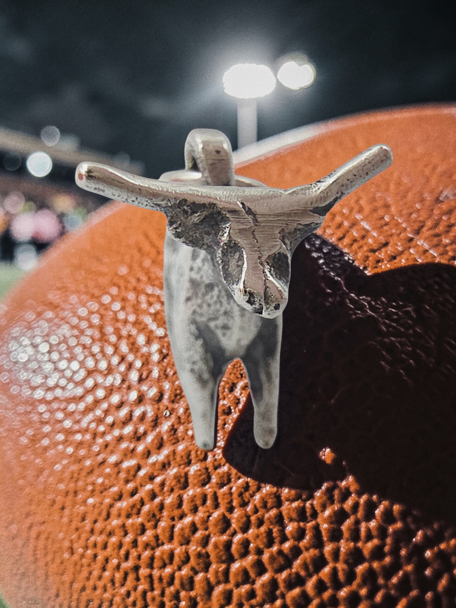 RETIRED James Avery 3D Texas Longhorn Bull Cow Sterling Silver Charm Pendant HTF