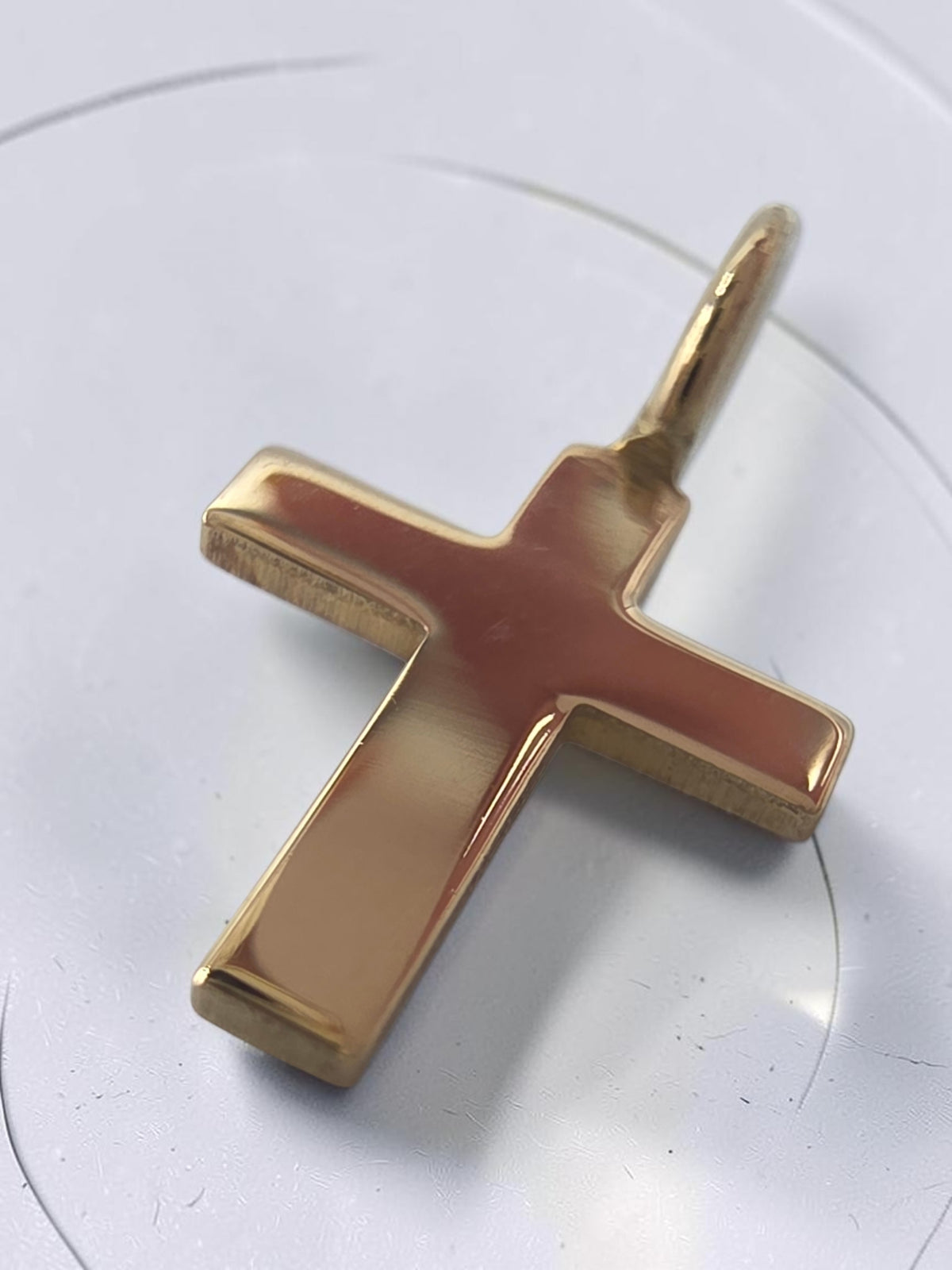 Vintage Van Dell Solid 14K Gold Religious Cross Faith Charm Pendant