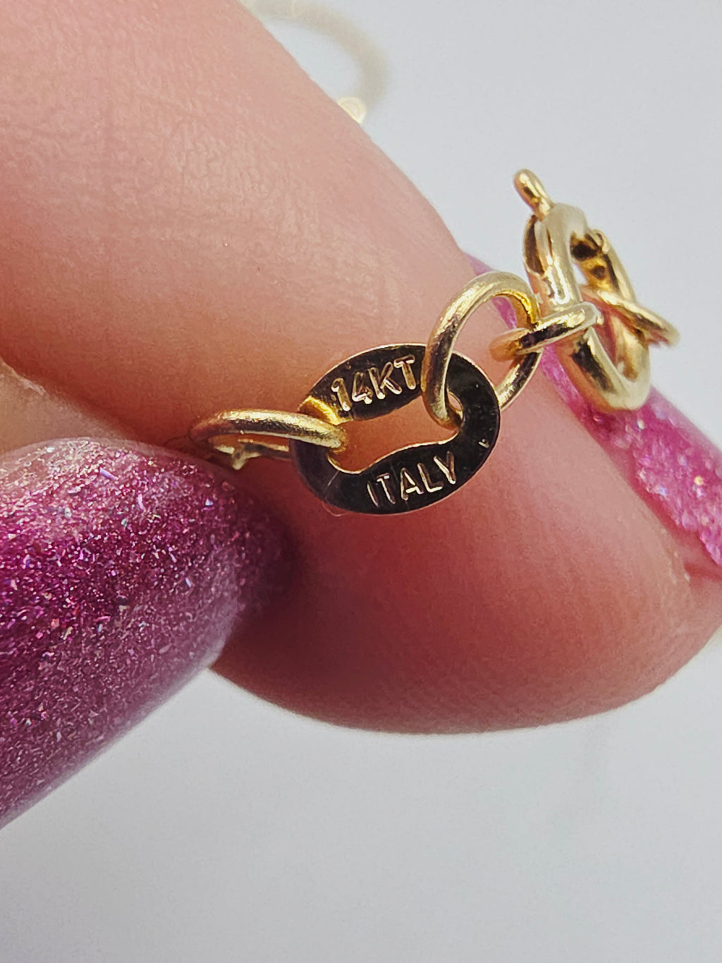 Jane Seymour Solid 14K Yellow Gold Necklace with CZ Pendant – 18" Chain