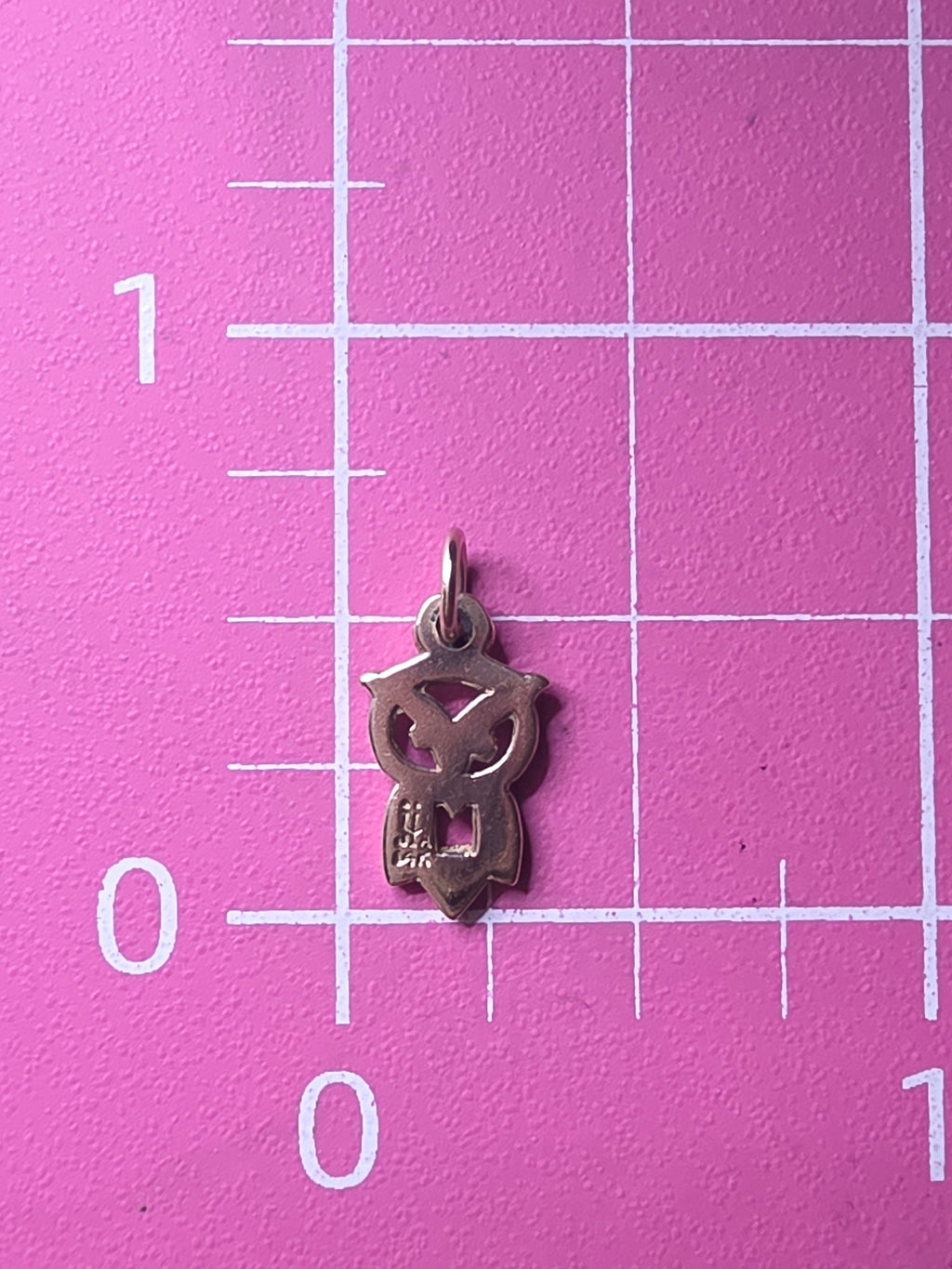 Retired James Avery Solid 14K Gold Owl Cutout Charm Pendant with Box and Pouch