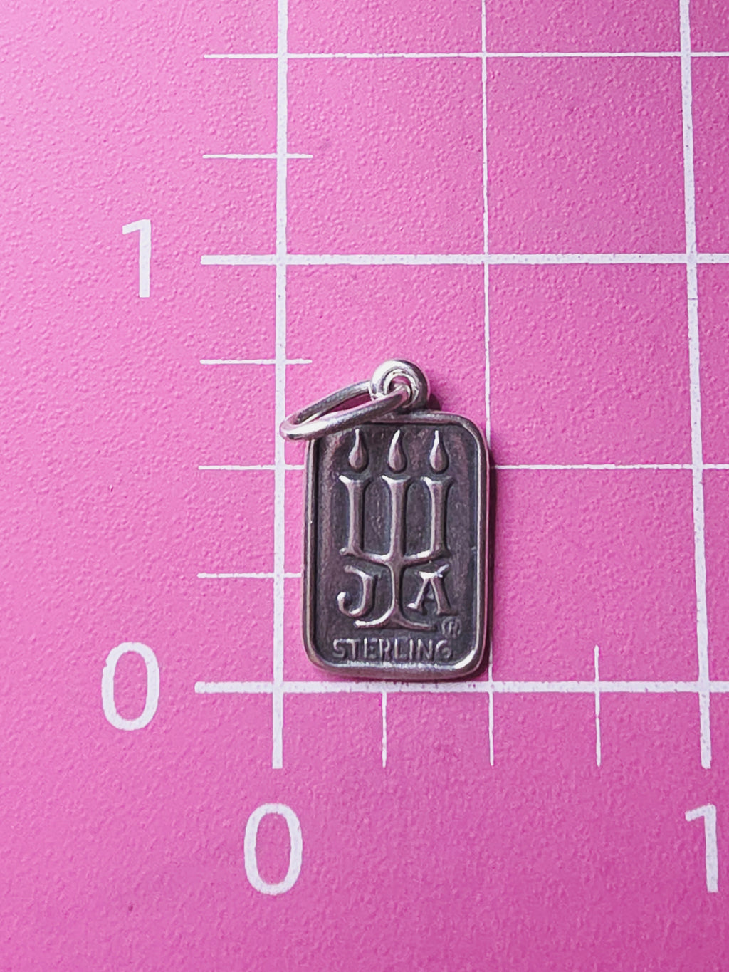 RETIRED James Avery Sterling Silver Candelabra Craftsman Inc Tag Charm Pendant