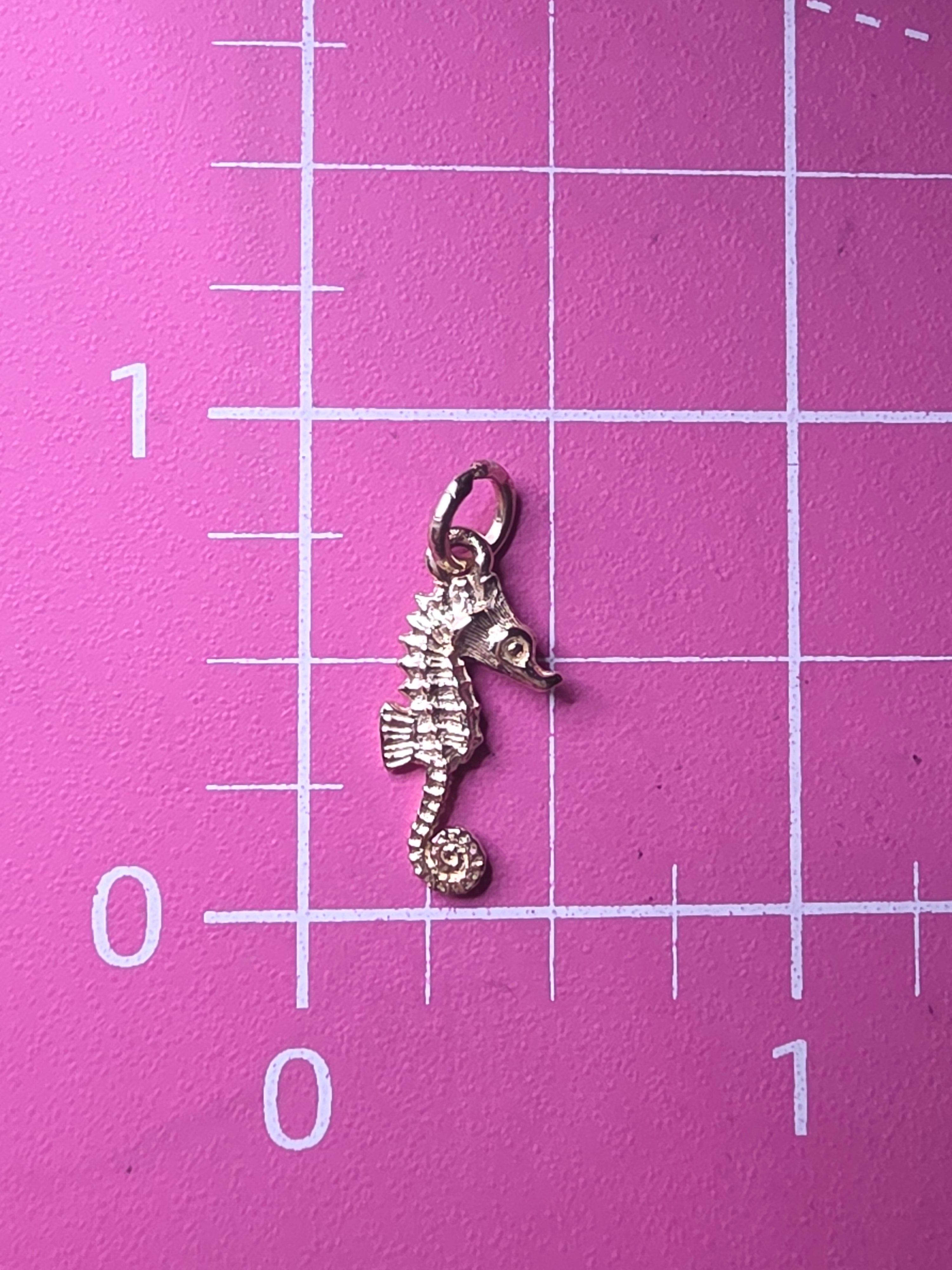HTF Retired James Avery Solid 14K Gold Seahorse Charm Pendant Rare Holy Grail