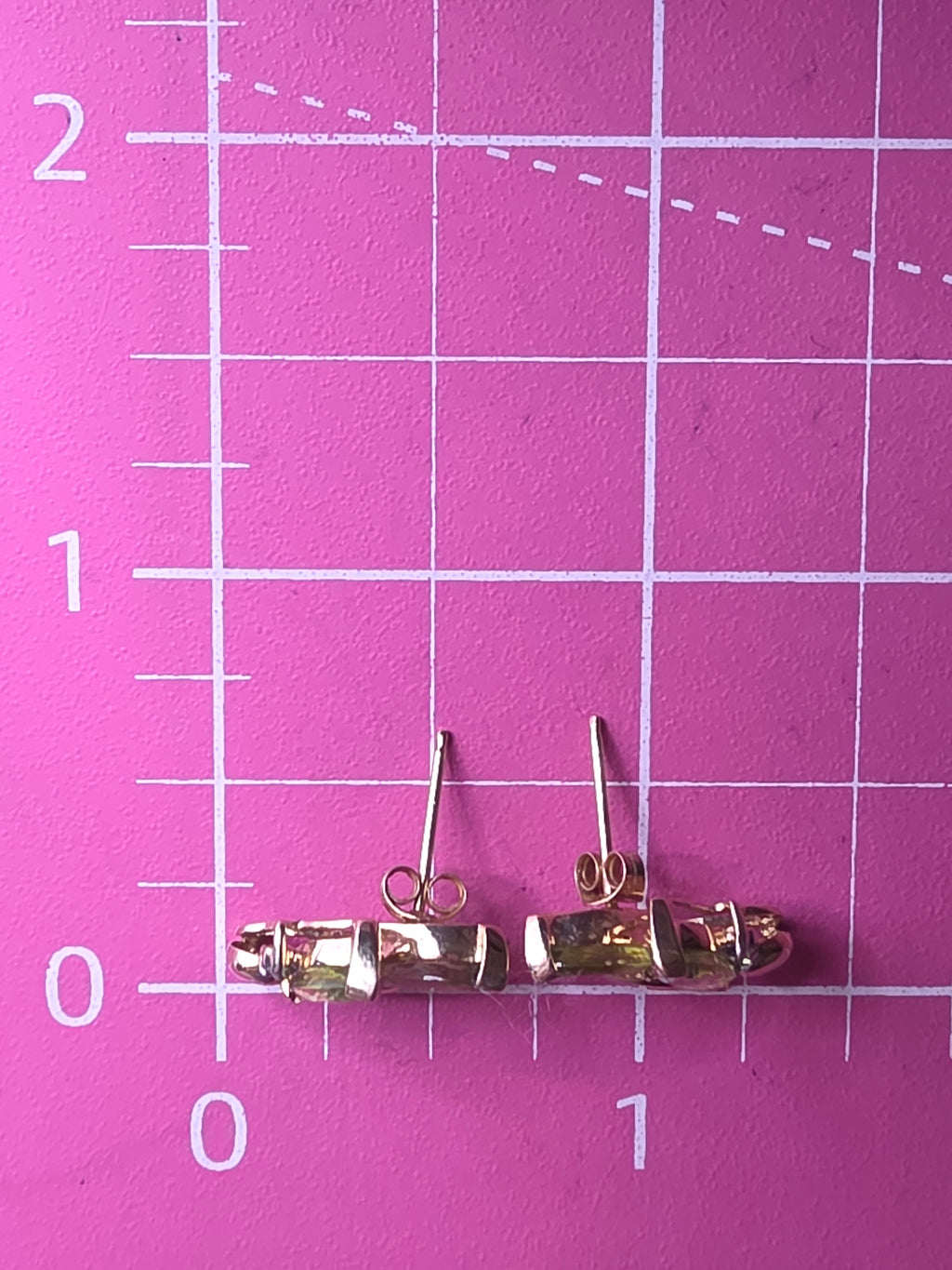 Solid 14K Yellow Gold Marquise Peridot and Diamond Floral Stud Earrings