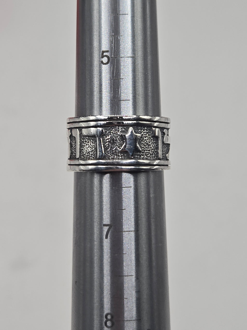 James Avery Sterling Silver Song of Solomon Hebrew Star of David Ring Size 6