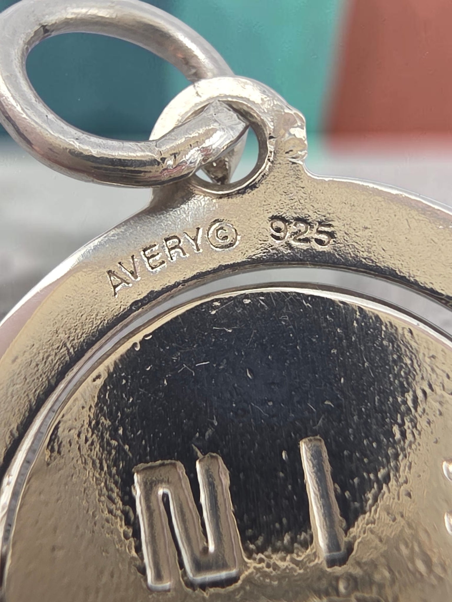 RETIRED James Avery Sterling Silver Best Friend Spinner Charm Pendant - UNCUT Loop