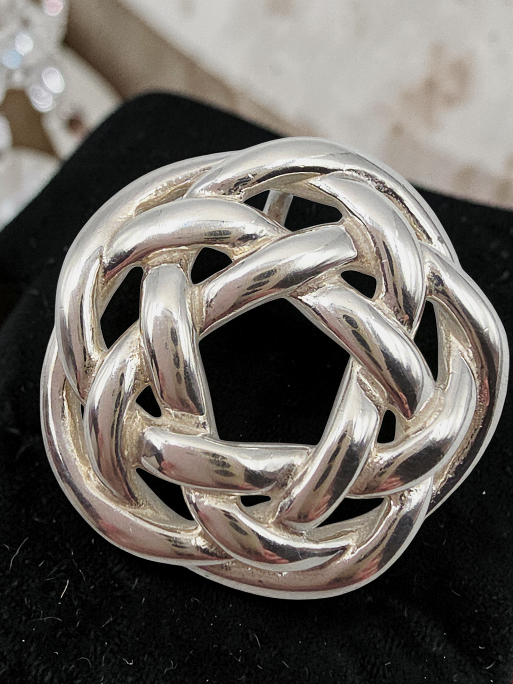 Tiffany & Co. 925 Sterling Silver Love Knot Necklace Pendant
