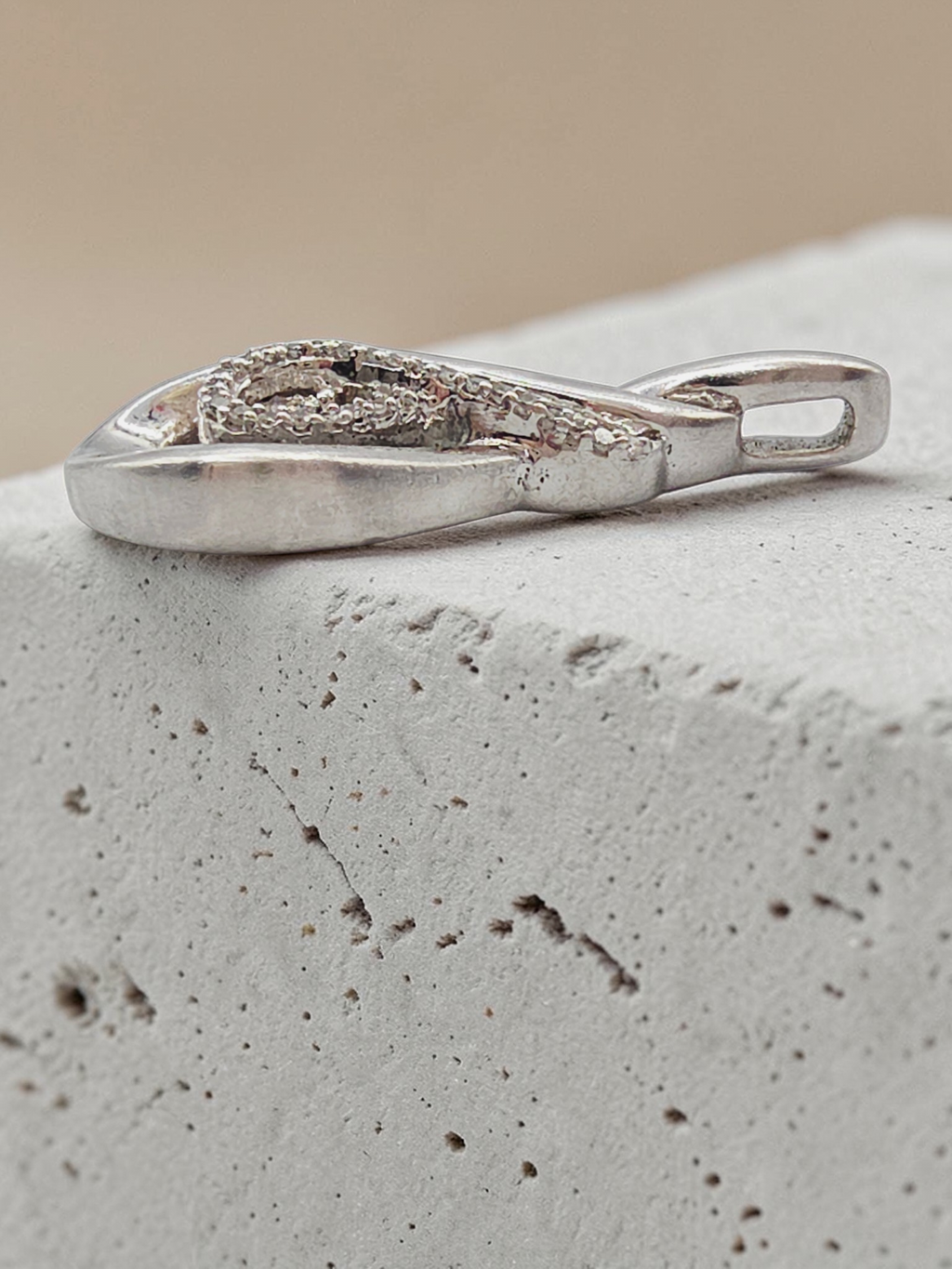 Jane Seymour 925 Sterling Silver Diamond Necklace Pendant