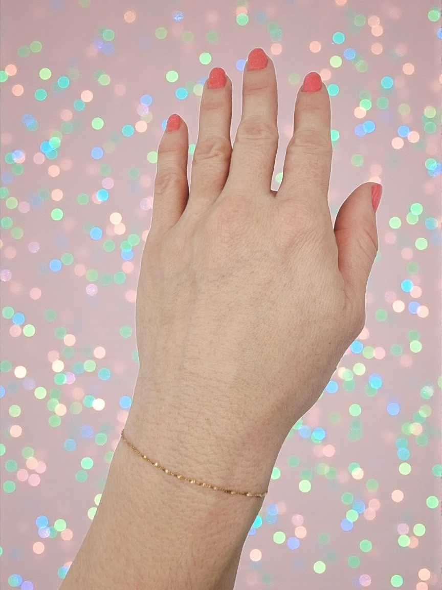 Solid 14K Yellow Gold S Link Bracelet 7 Inches