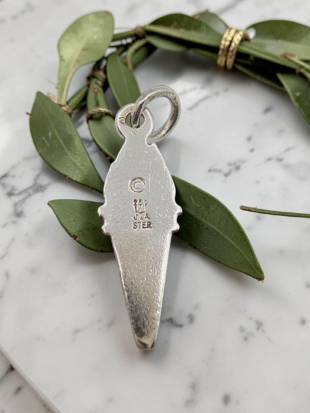 RETIRED James Avery Sterling Silver Olympic Torch Charm Pendant - UNCUT