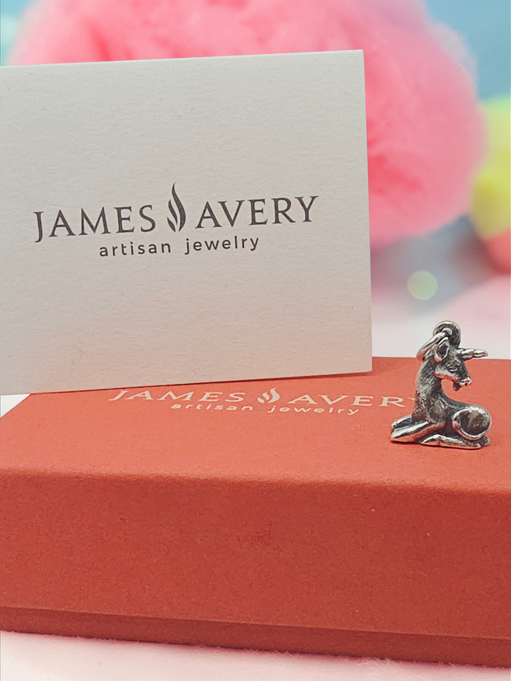 RETIRED James Avery 3D Unicorn 925 Sterling Silver Charm Pendant - RARE HTF