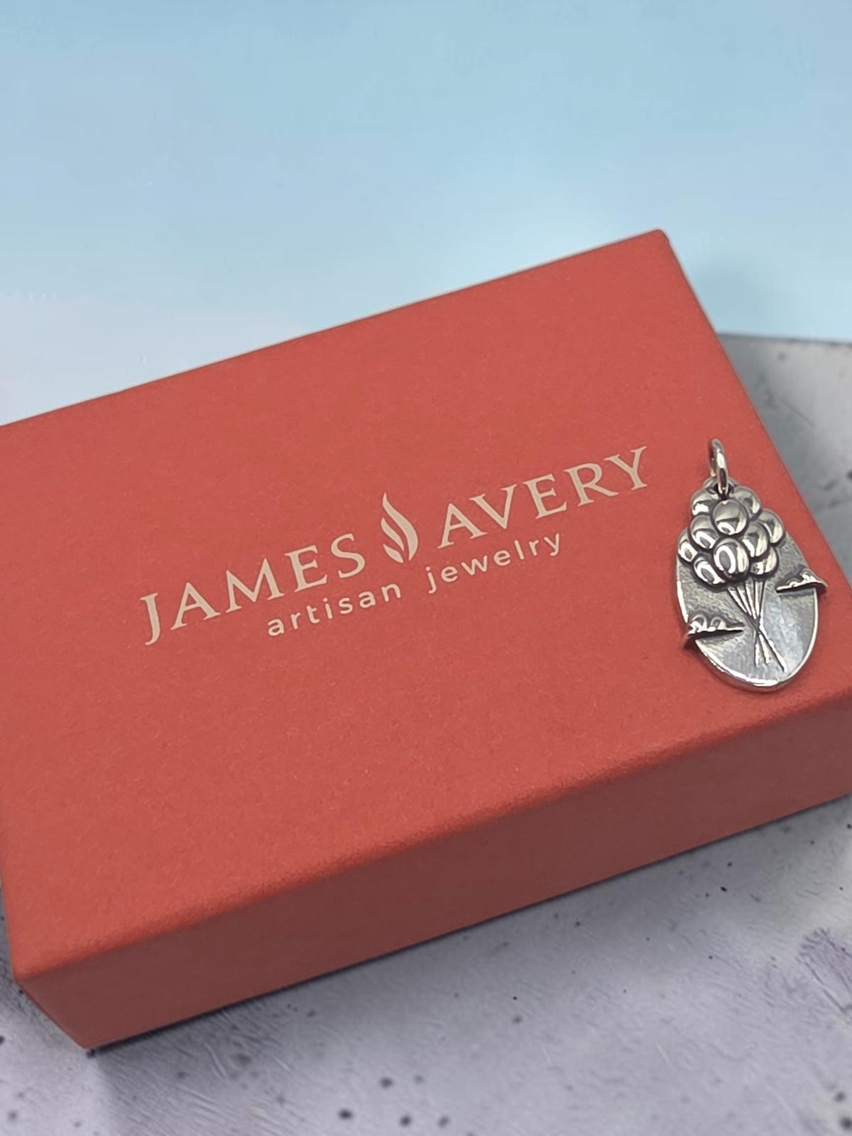 RETIRED James Avery Flying Balloon Bouquet 925 Silver Charm Pendant