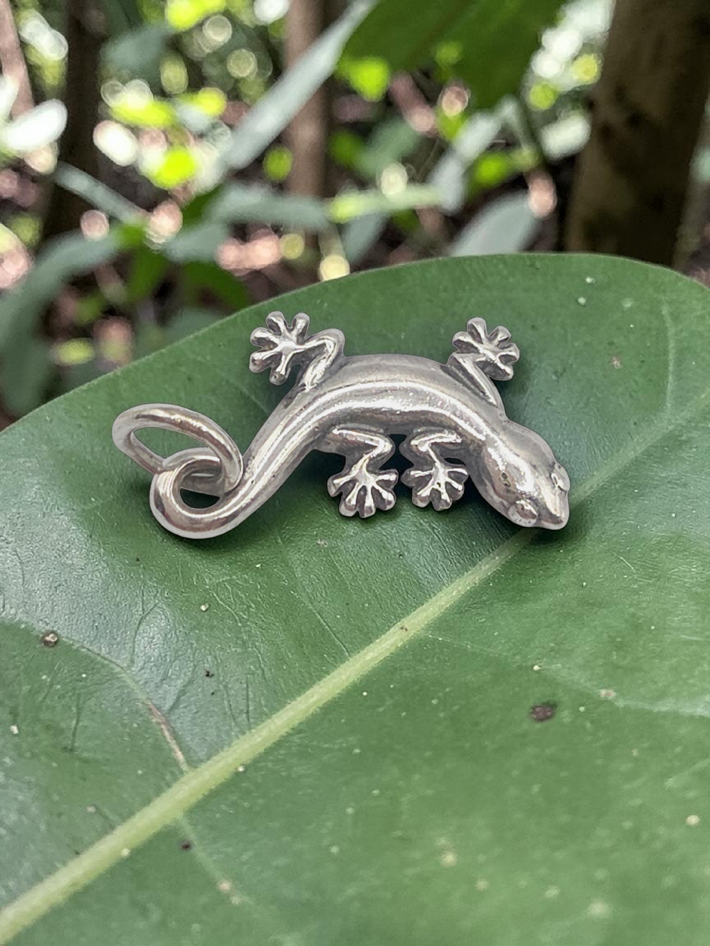 James Avery Sterling Silver Gecko Lizard Charm Pendant - RETIRED