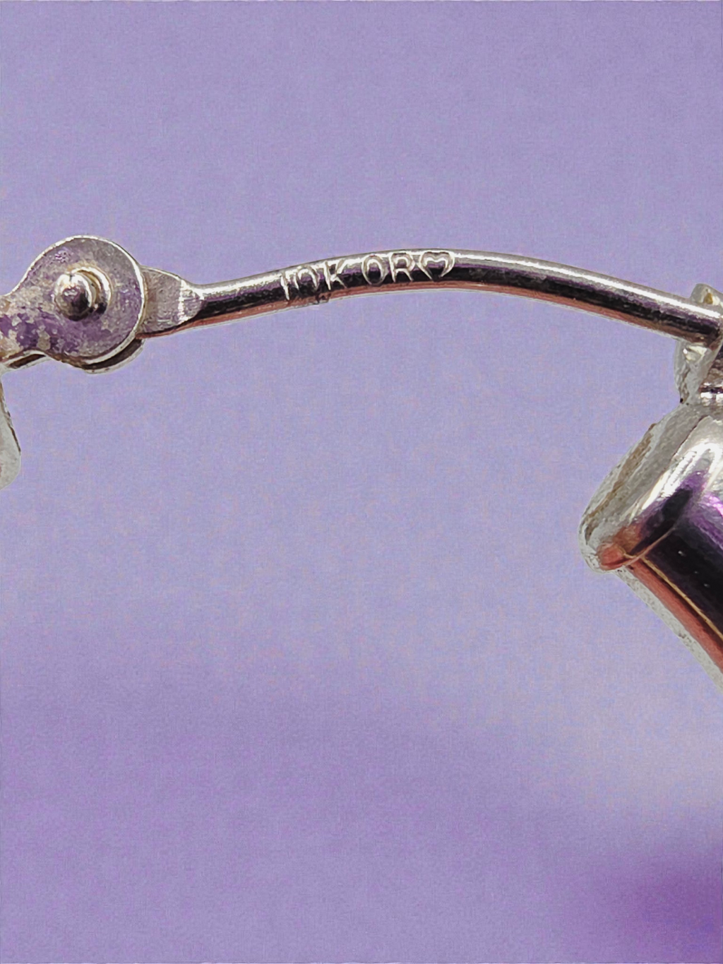 Solid 10K Two-Tone Yellow & White Gold Textured Hoop Earrings