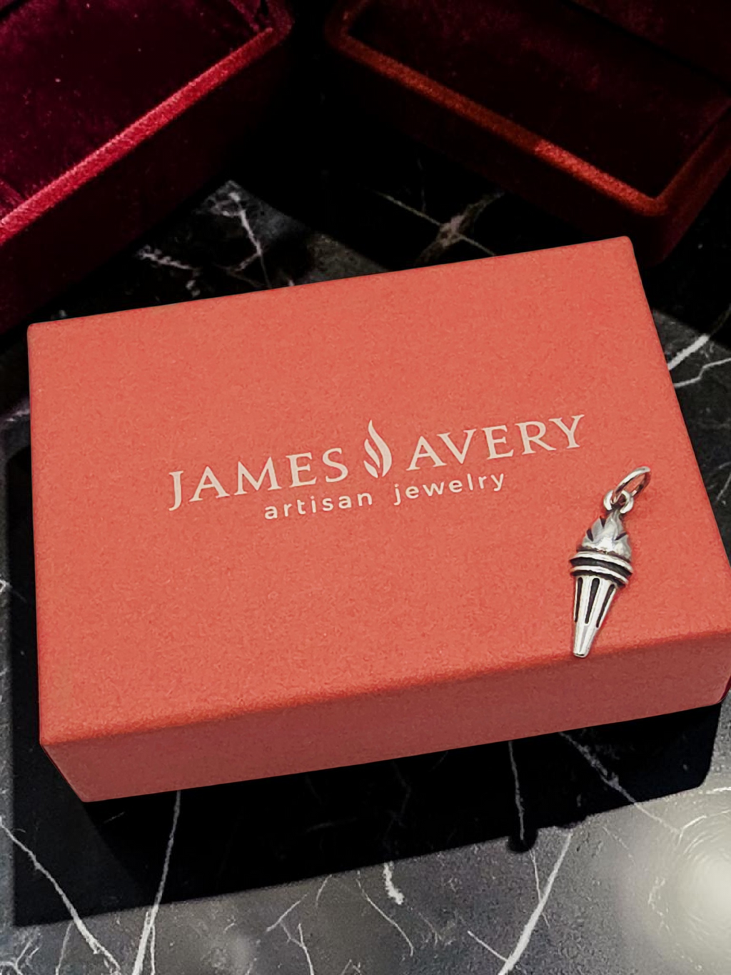 RETIRED James Avery Sterling Silver Olympic Torch Charm Pendant - UNCUT