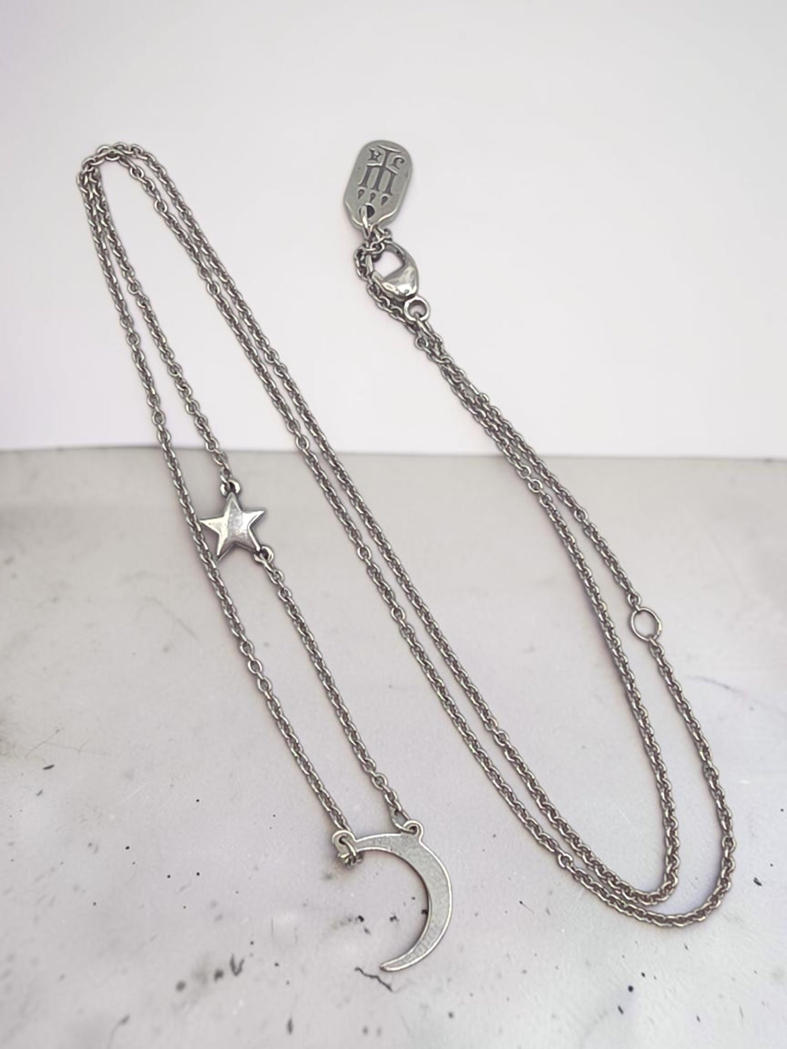 James Avery Sterling Silver Shoot for the Moon Star Necklace - Adjustable 18"-20"
