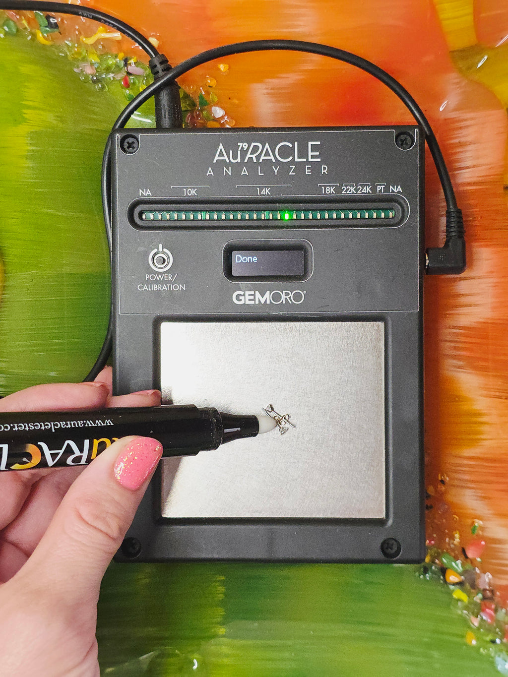 Solid 14K Two-Tone Gold Petite CZ Stud Earrings