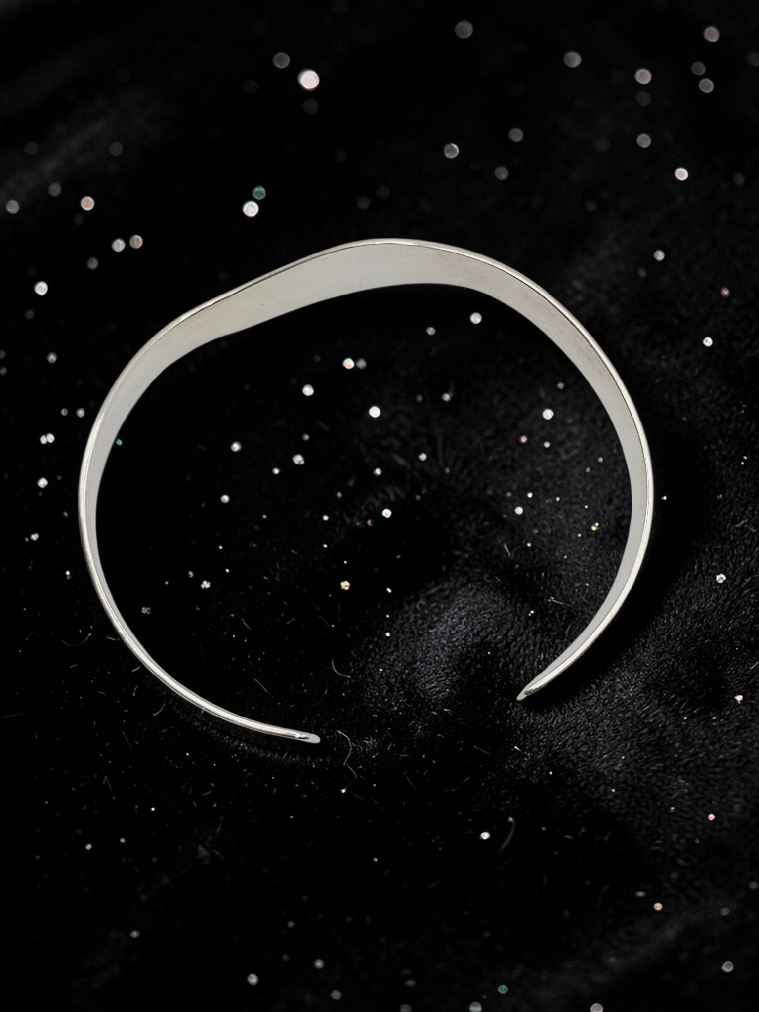 RETIRED James Avery Wavy Sterling Silver  Cuff Bracelet 925 - 7 Inch