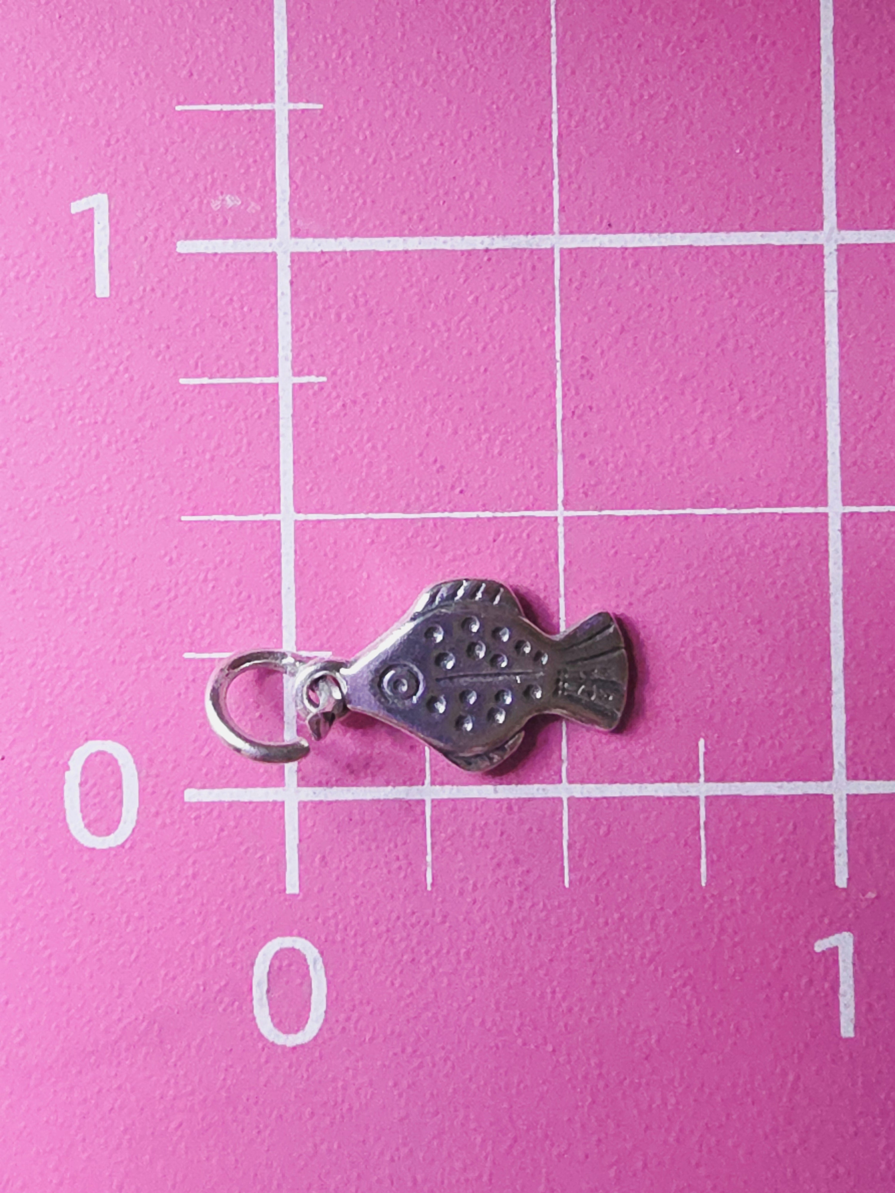 RETIRED James Avery Spotted Flounder Fish Charm Pendant with Box