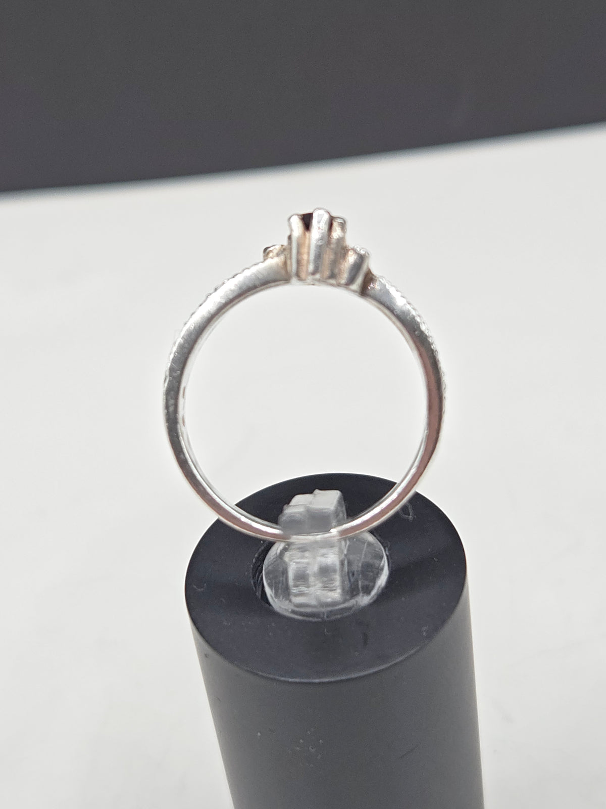 Vintage 925 Sterling Silver CZ Marcasite Art Deco Style Marquise Ring - Size 6