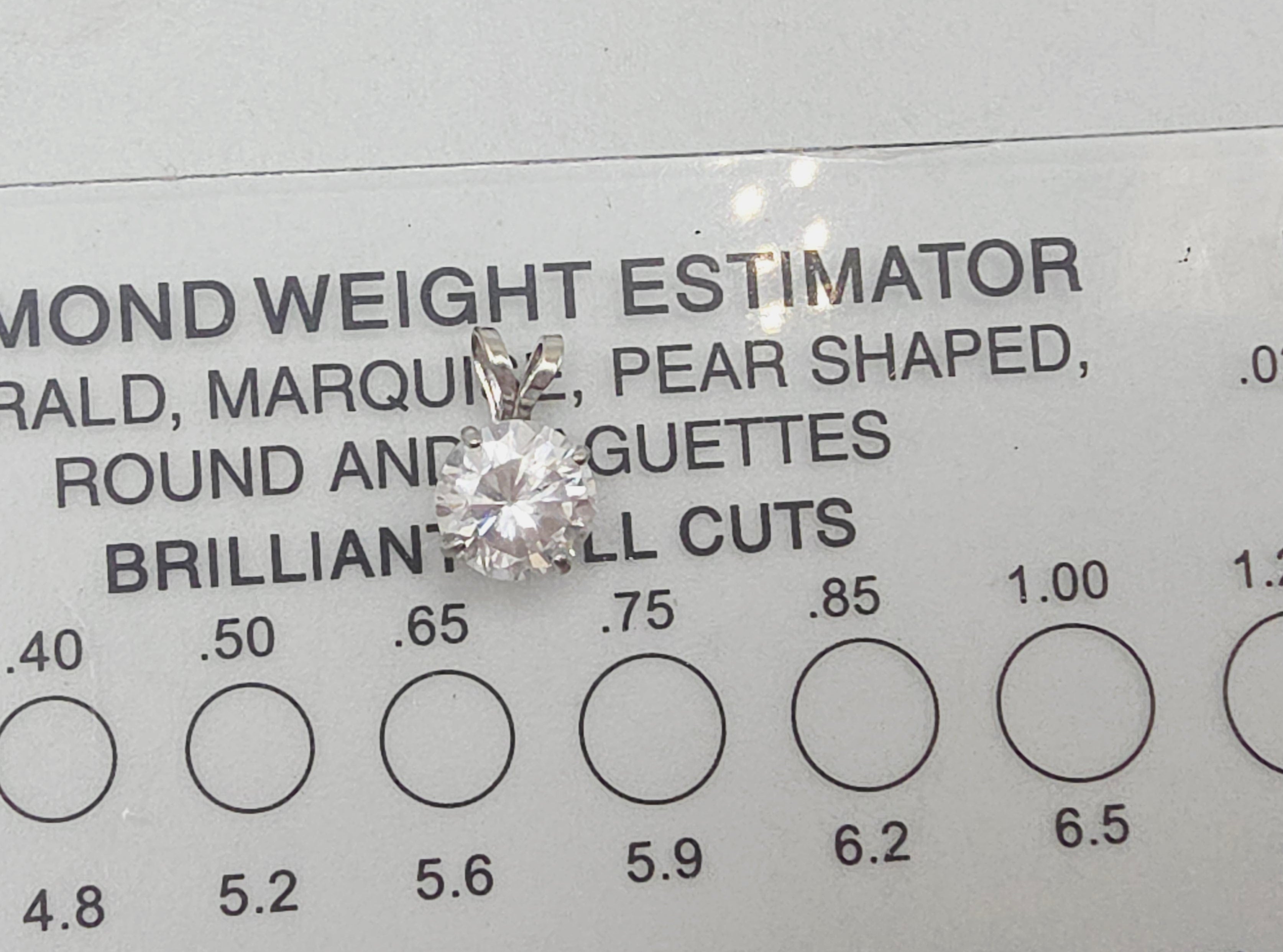 Solid 10K White Gold CZ Necklace Pendant - JCM Jacmel Jewelry Inc.