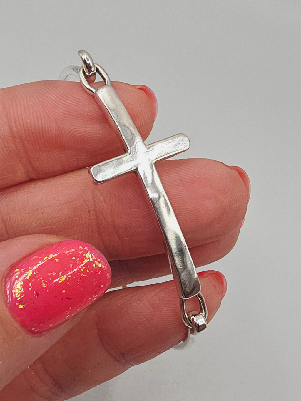 James Avery Horizon Cross Hook-On 925 Sterling Silver Bracelet - 6.5 Inch