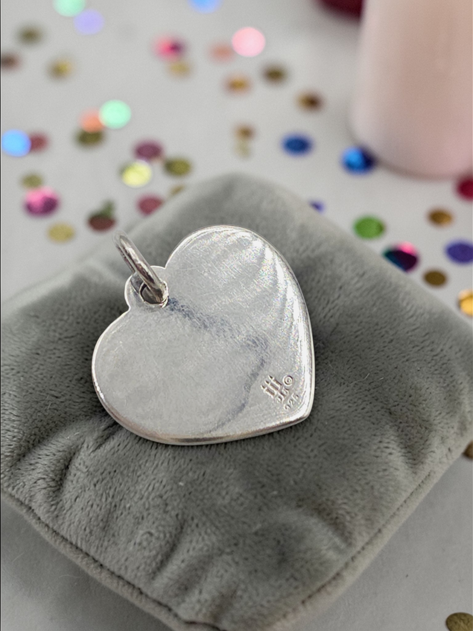 James Avery 925 Sterling Silver Sweet 16 Heart Charm Pendant