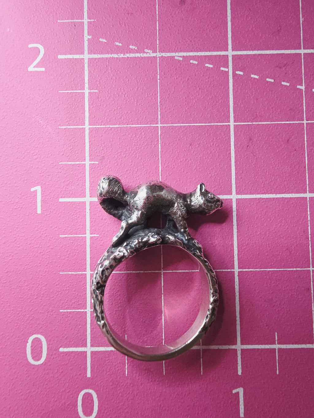 James Avery 3D Squirrel 925 Sterling Silver Animal Ring - RETIRED HTF - Size 5