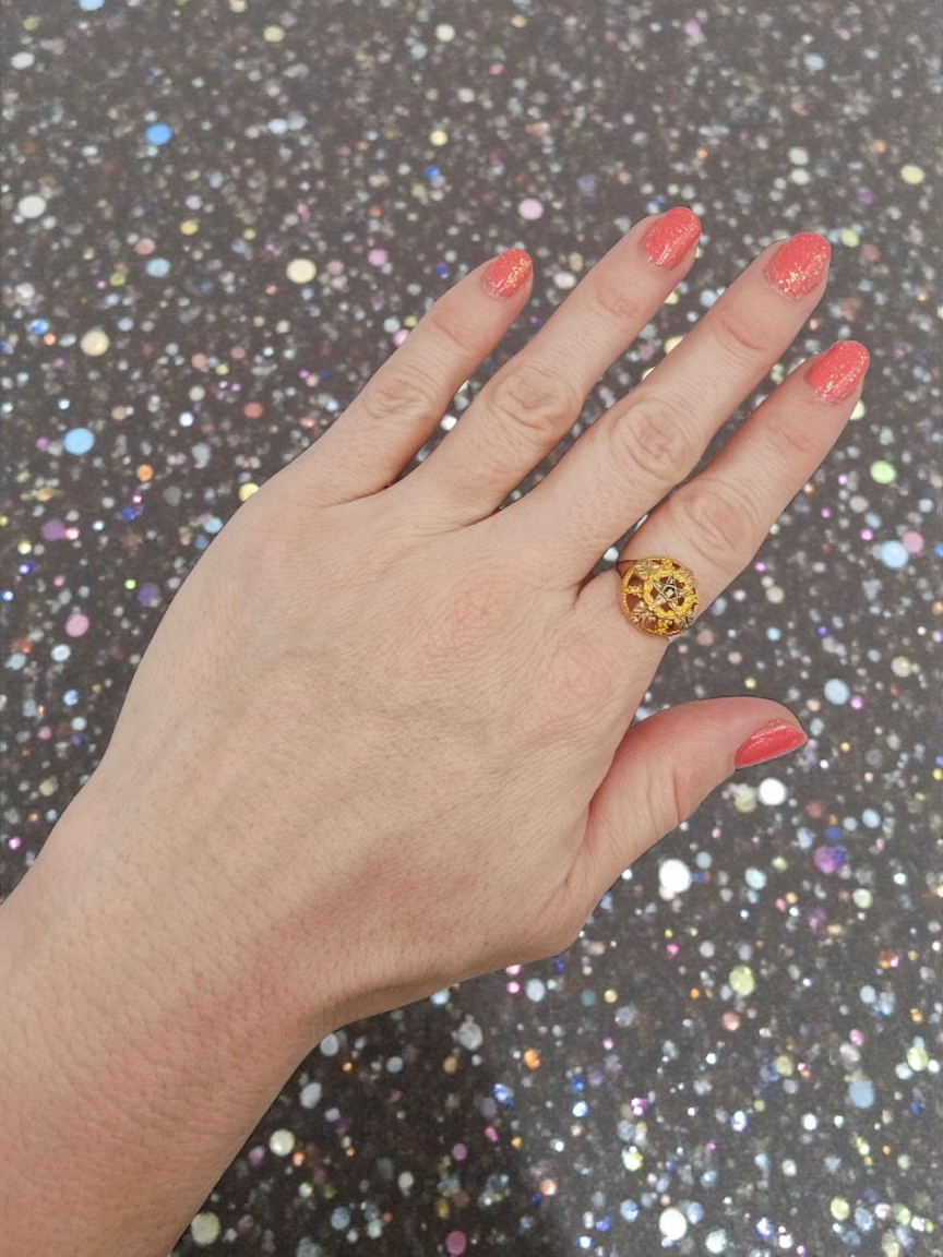 Black Hills Gold Solid 10K 12K Order of Eastern Star Ring – Size 7