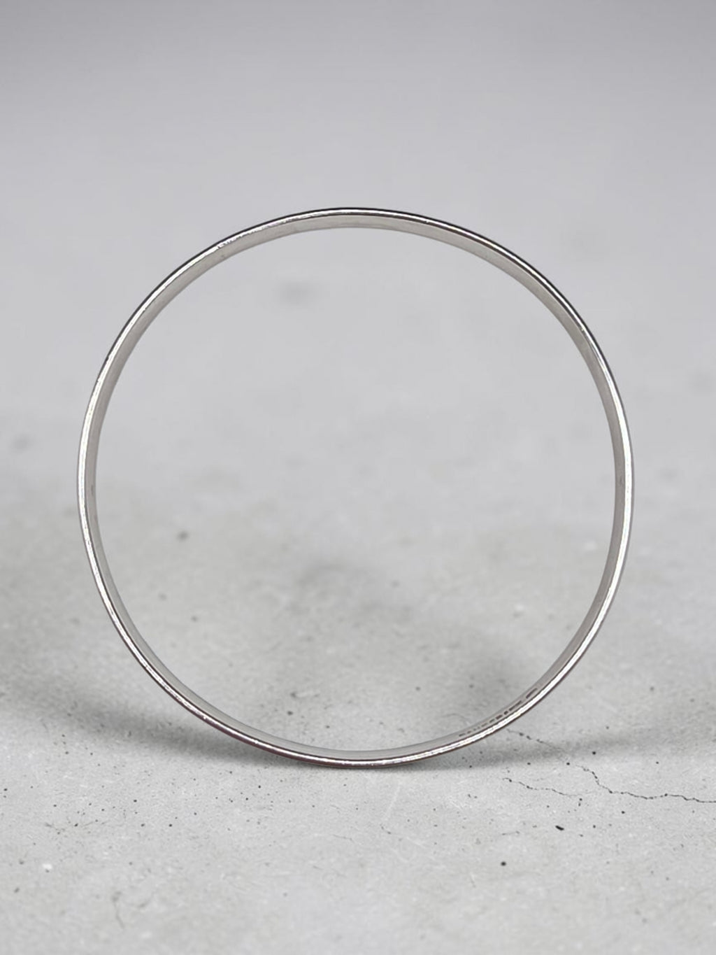 Sterling Silver Embossed Floral Repousse Bangle Bracelet 8.25 Inch