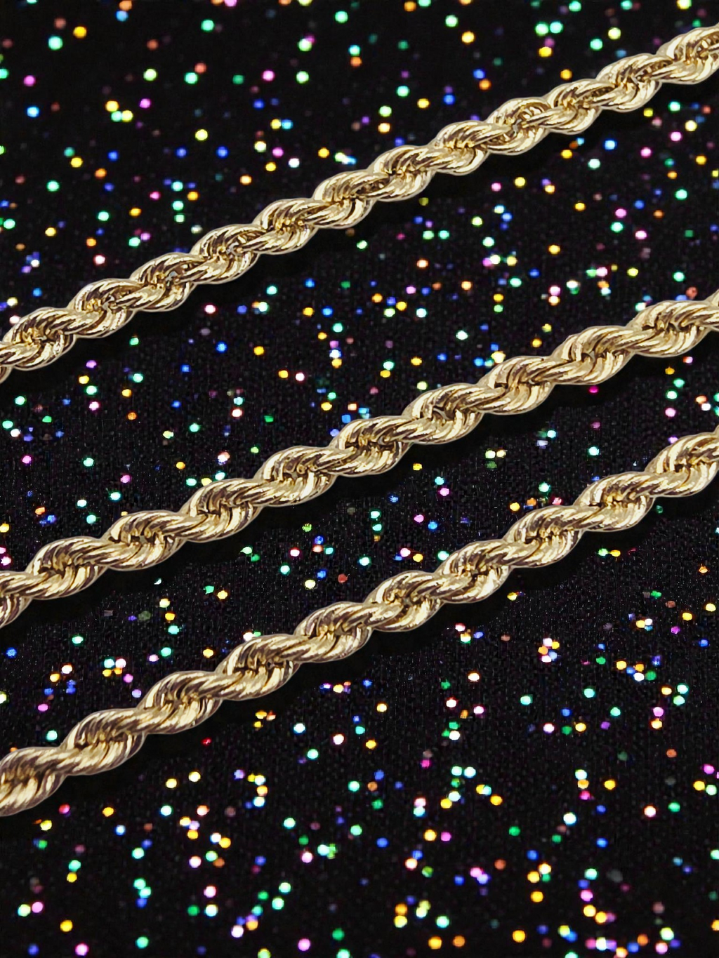 Solid 14K Yellow Gold 1.8mm Rope Chain Bracelet – 7 1/3 Inch