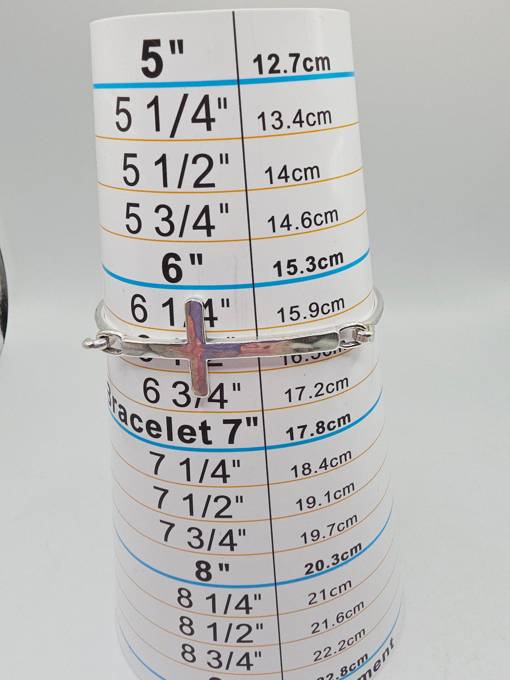 James Avery Horizon Cross Hook-On 925 Sterling Silver Bracelet - 6.5 Inch