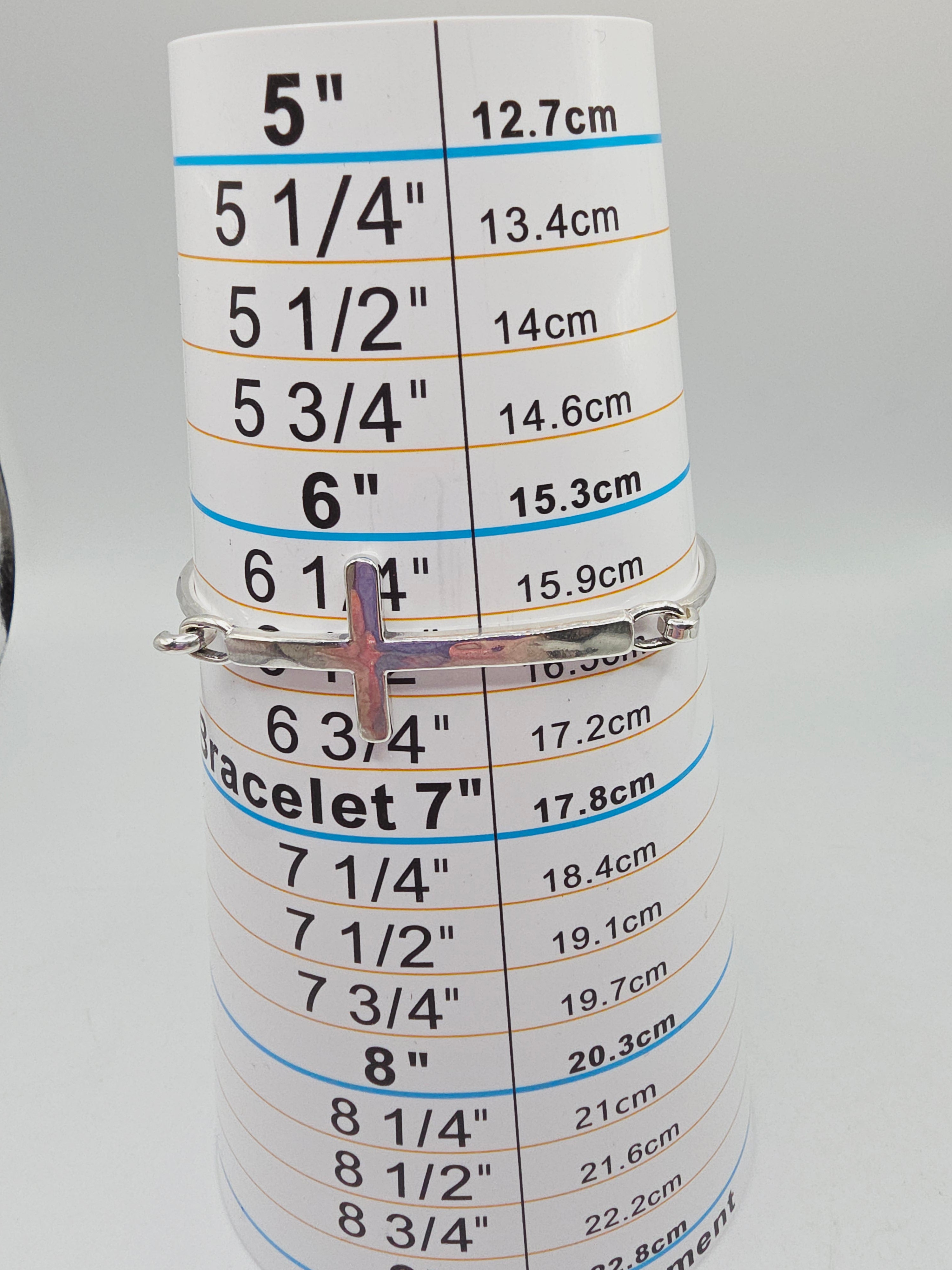 James Avery Horizon Cross Hook-On 925 Sterling Silver Bracelet - 6.5 Inch