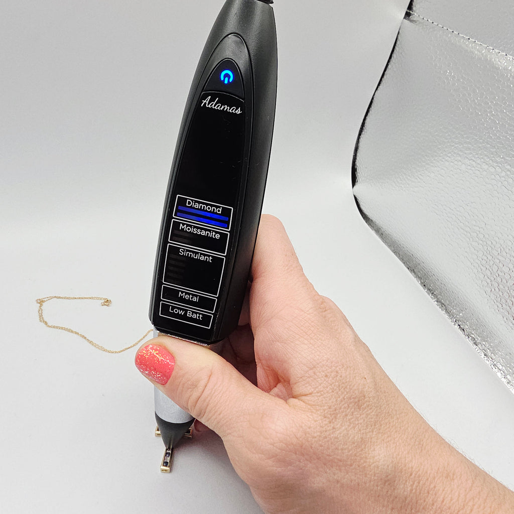 Solid 10K Gold Cross Pendant Necklace - Blue Sapphires & Diamonds - 18 Inch