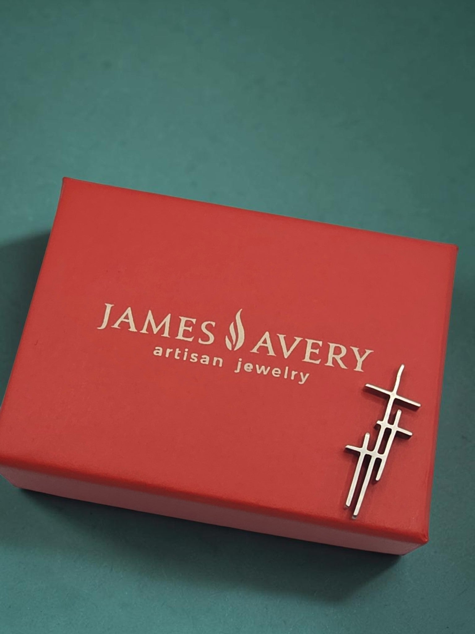 RETIRED James Avery Sterling Silver Crosses of Calvary Three Cross Pendant
