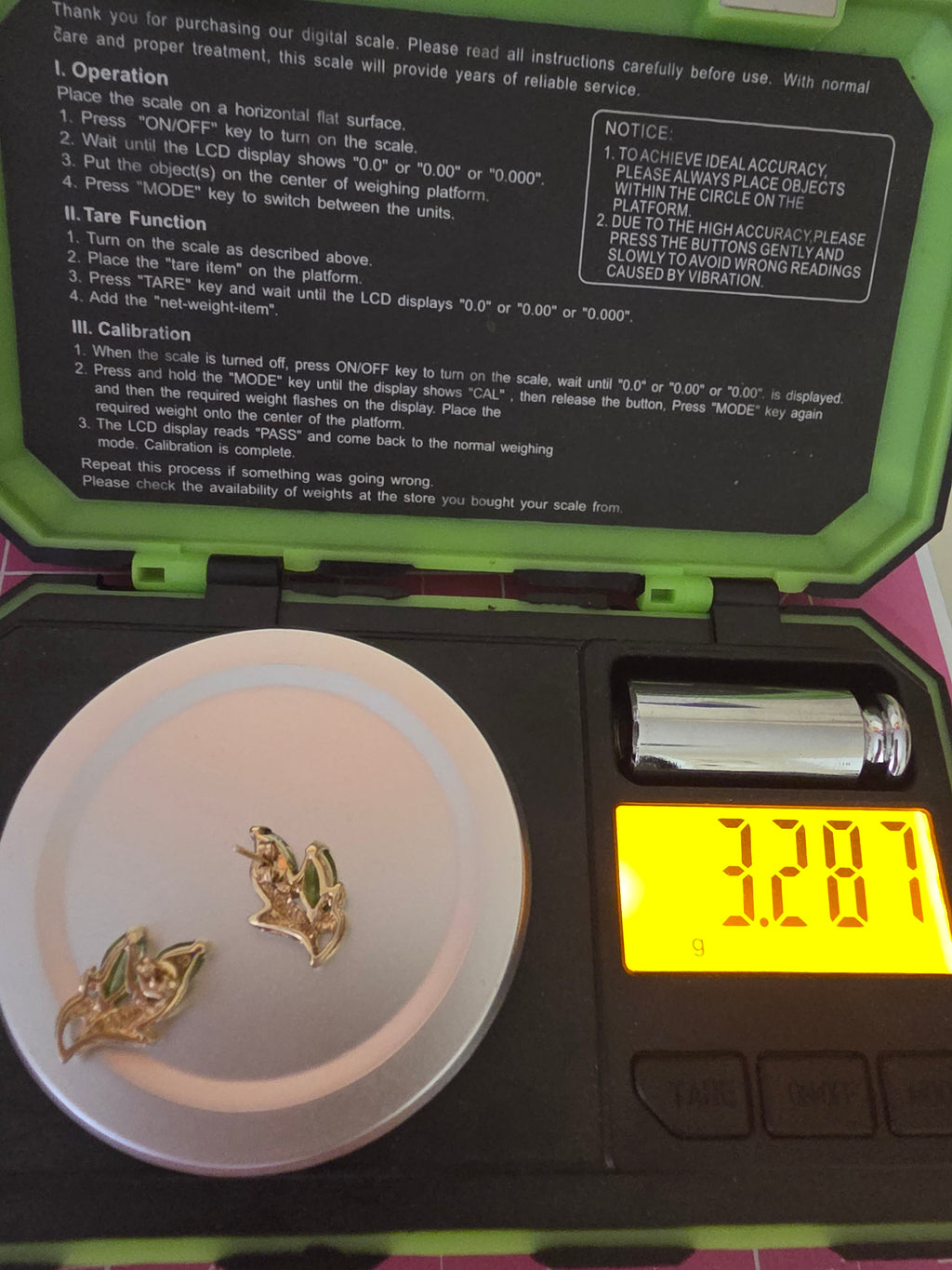 Solid 14K Yellow Gold Marquise Peridot and Diamond Floral Stud Earrings