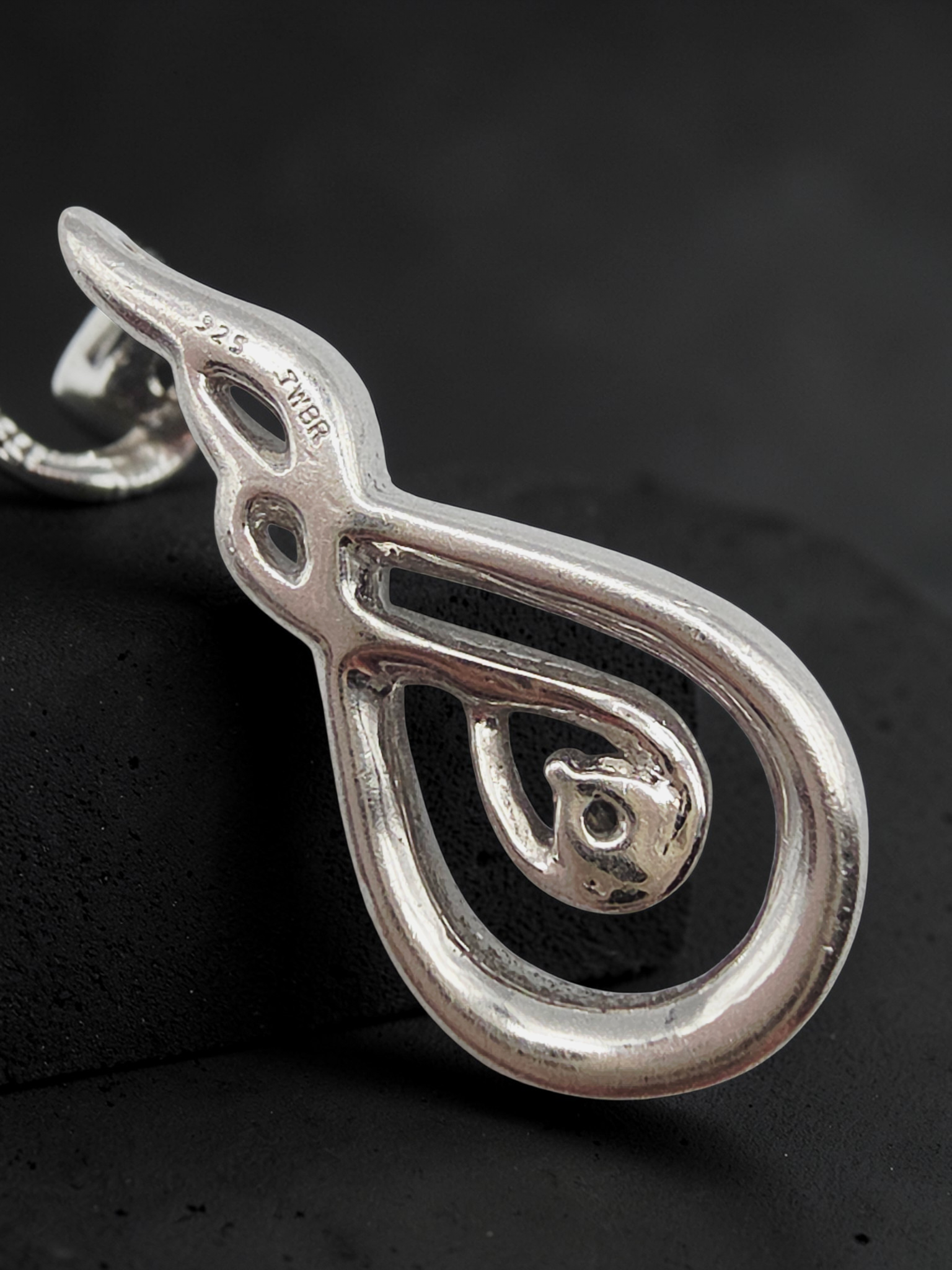 Jane Seymour 925 Sterling Silver Diamond Necklace Pendant