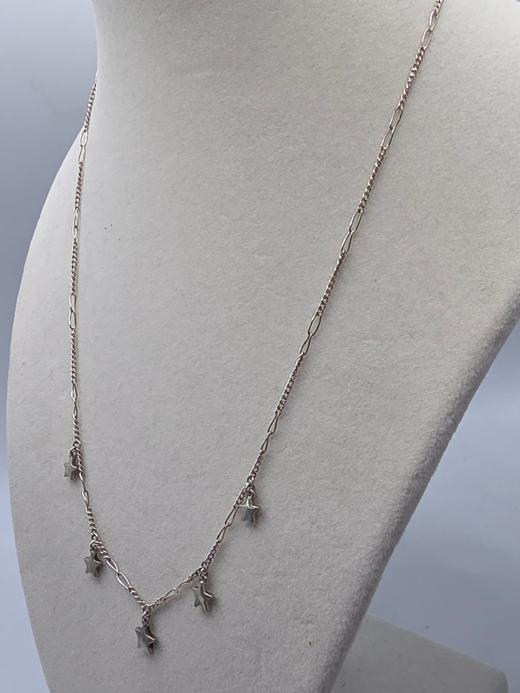 RETIRED James Avery Sterling Silver Star Drops Necklace - 18 Inch - HTF