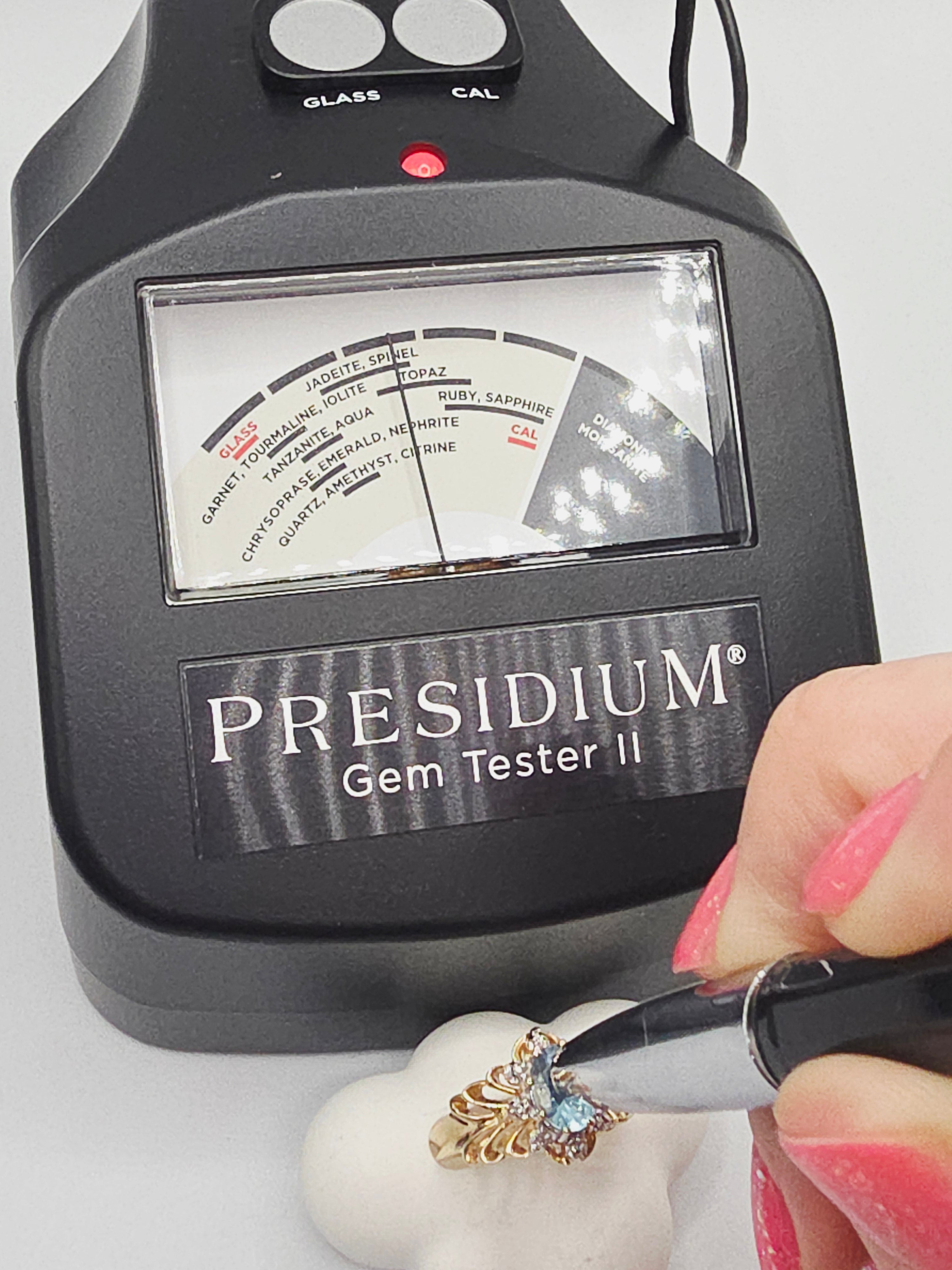 Solid 10K Yellow Gold Ring with Blue Topaz & Diamond Accents - Size 7.75