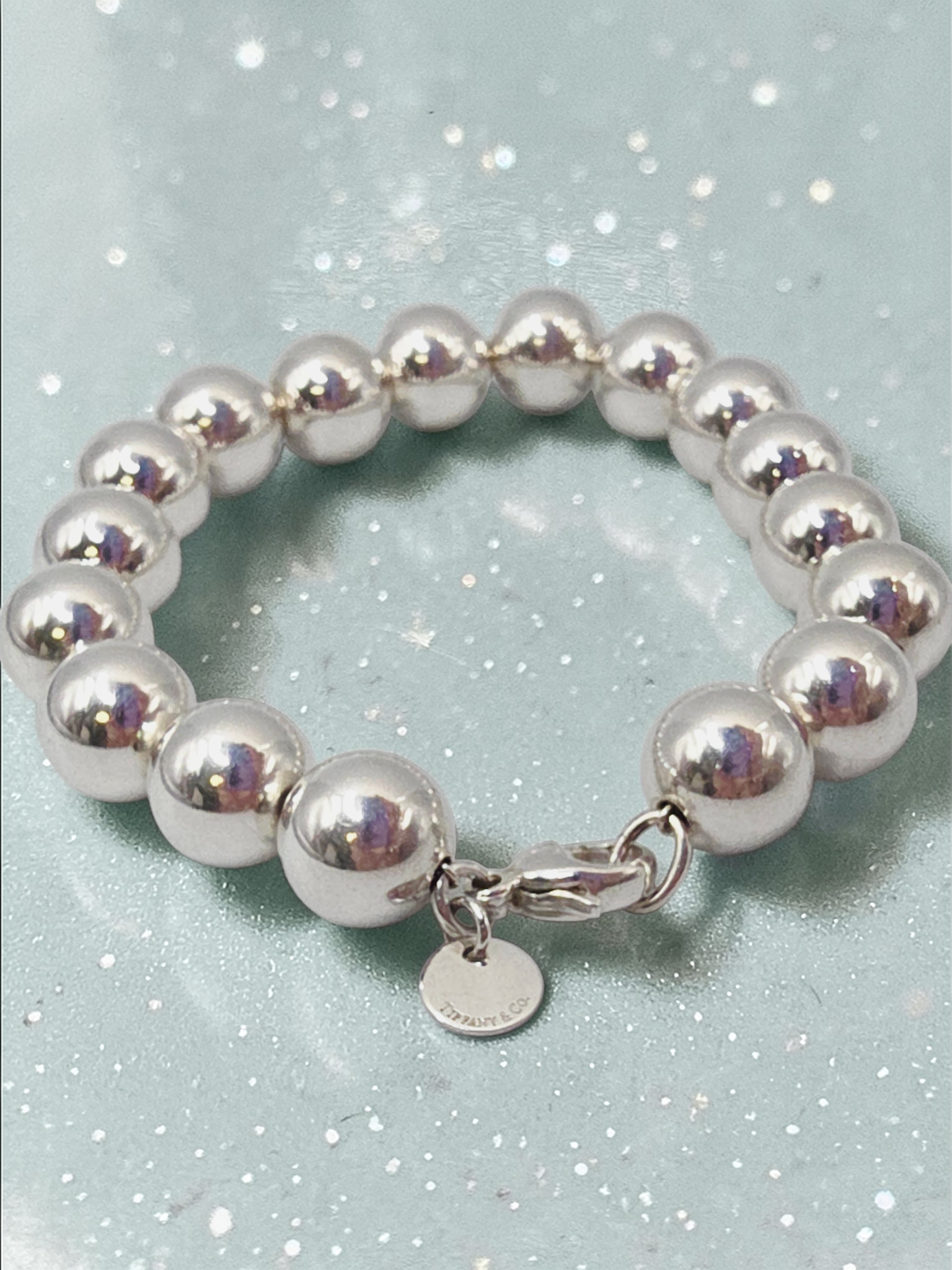 Tiffany & Co. HardWear Sterling Silver Ball Bracelet - 10mm - Medium 7.5"