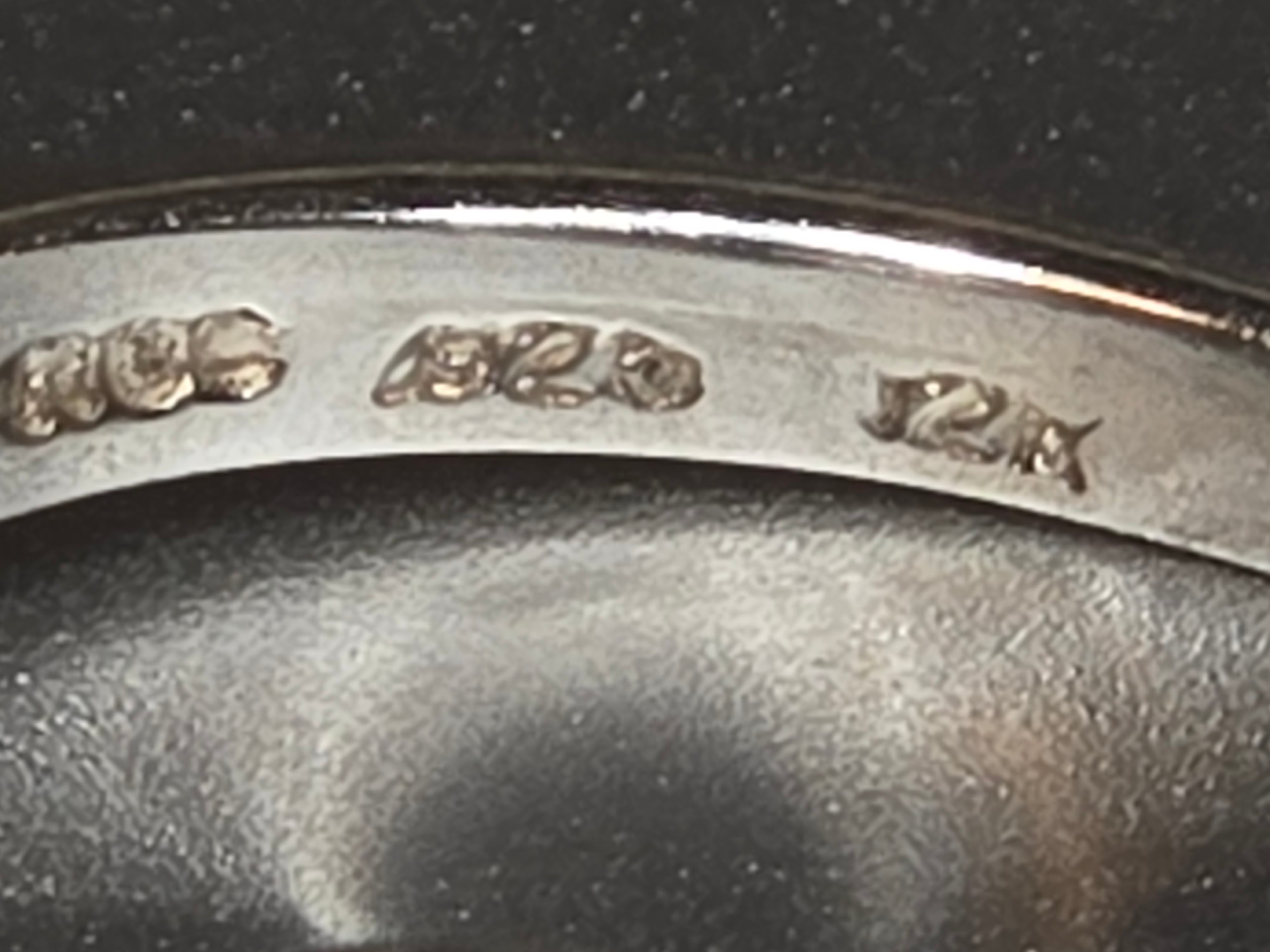 Black Hills Gold RGC 925 Sterling Silver CTR Ring 12K Leaf Accents Size 4