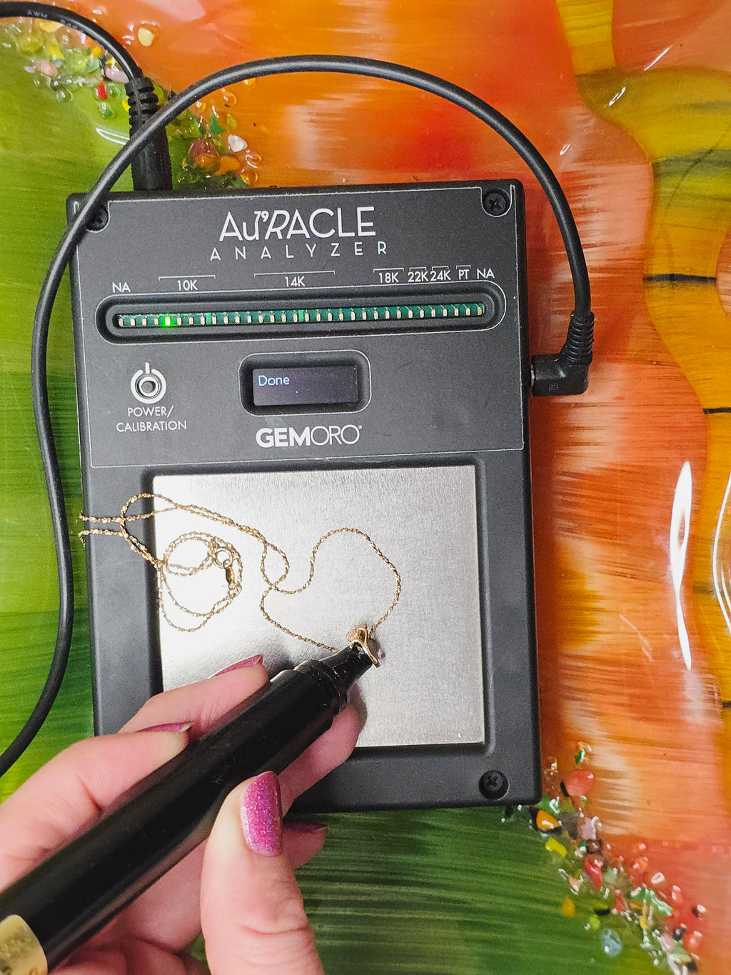 Black Hills Gold Solid 10K Ring Pendant with FREE 14K GF Necklace - 18 Inch